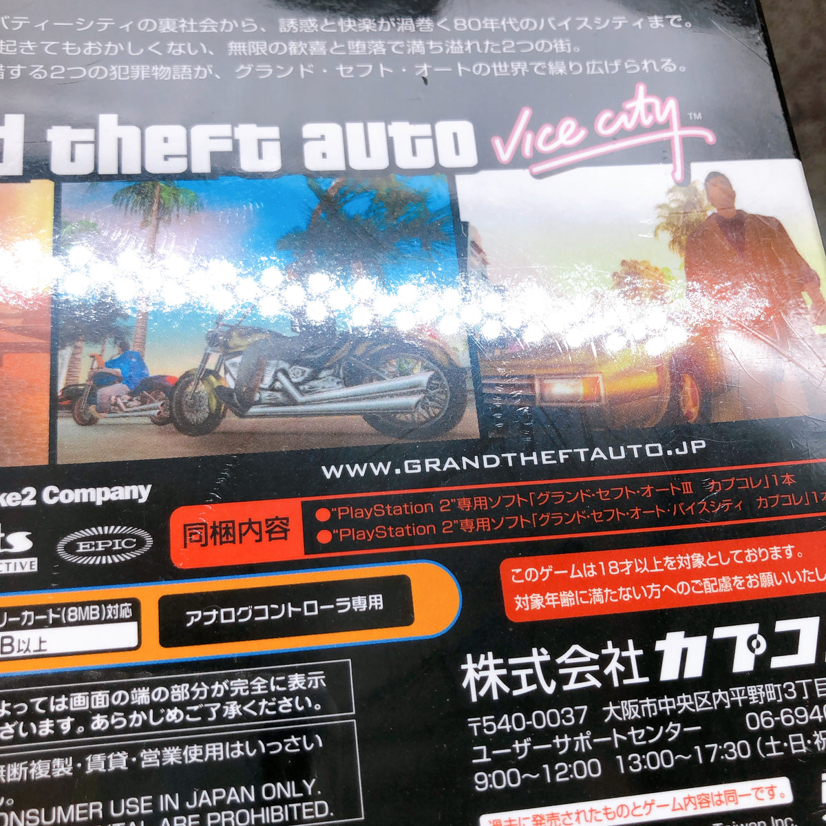 PlayStation 2 Grand Theft Auto Double Pack PS2 Rockstar Games Capcom Japan NEW