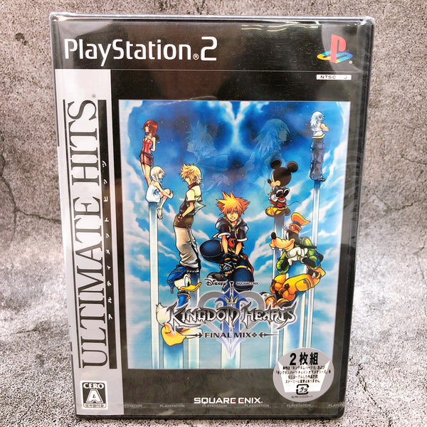 PS2 Kingdom Hearts II Final Mix+ Ultimate Hits Square Enix Japan Game Sealed New