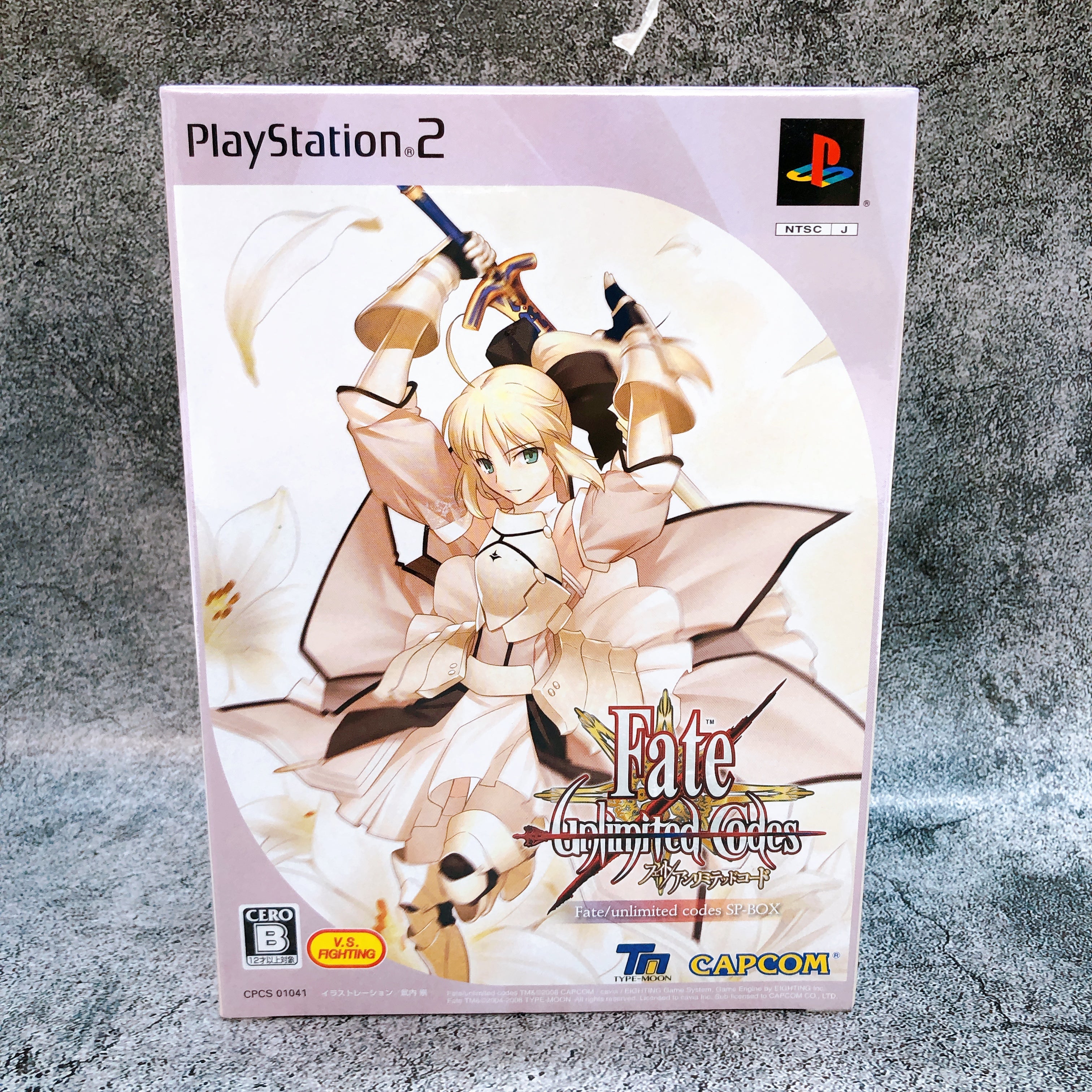 PS2 Fate Unlimited Codes SP-BOX Limited Saber Lily figma Figure Game Sealed NEW