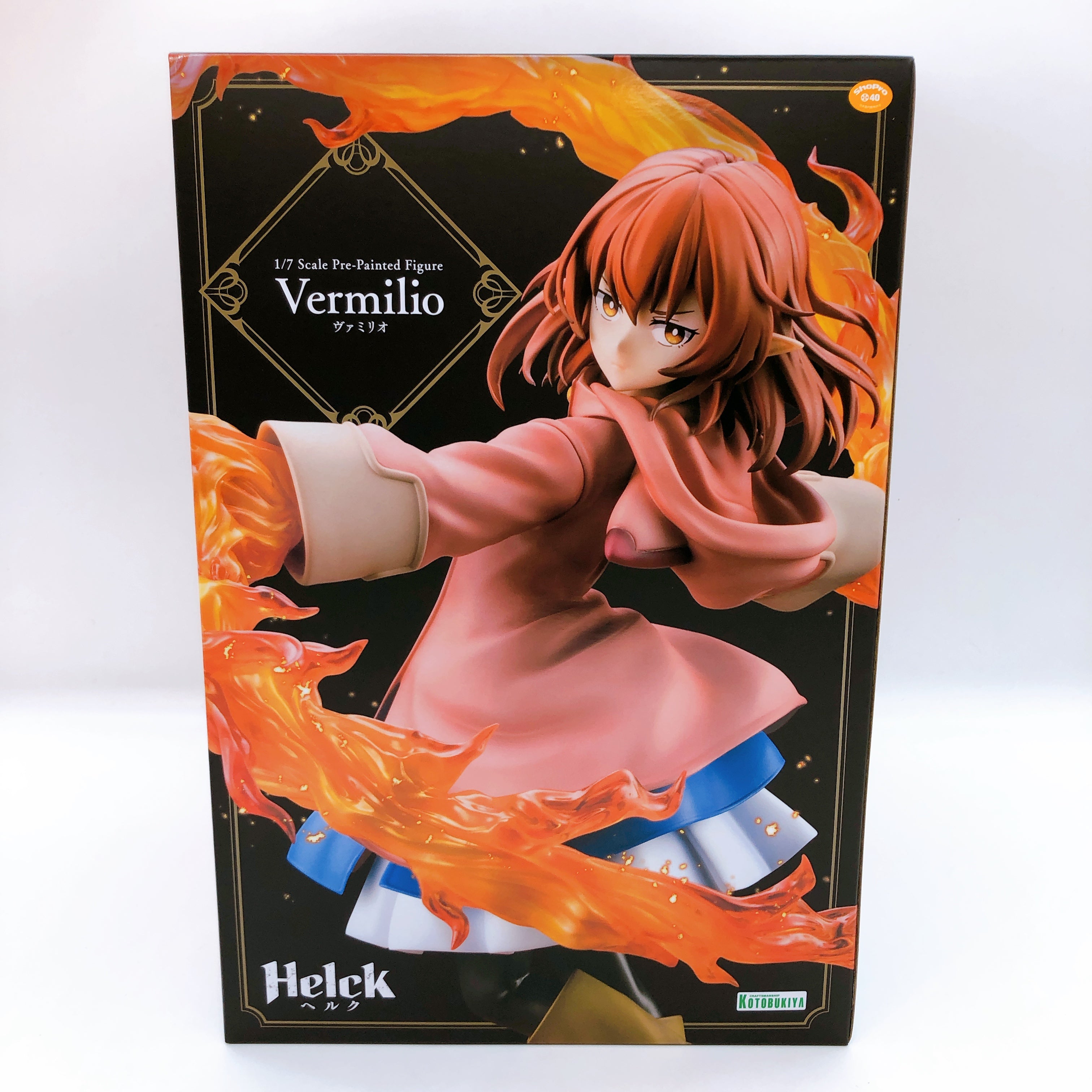 KOTOBUKIYA Helck Vermilio 1/7 Scale PVC Figure + 2 Types A4 Clear Art Poster NEW