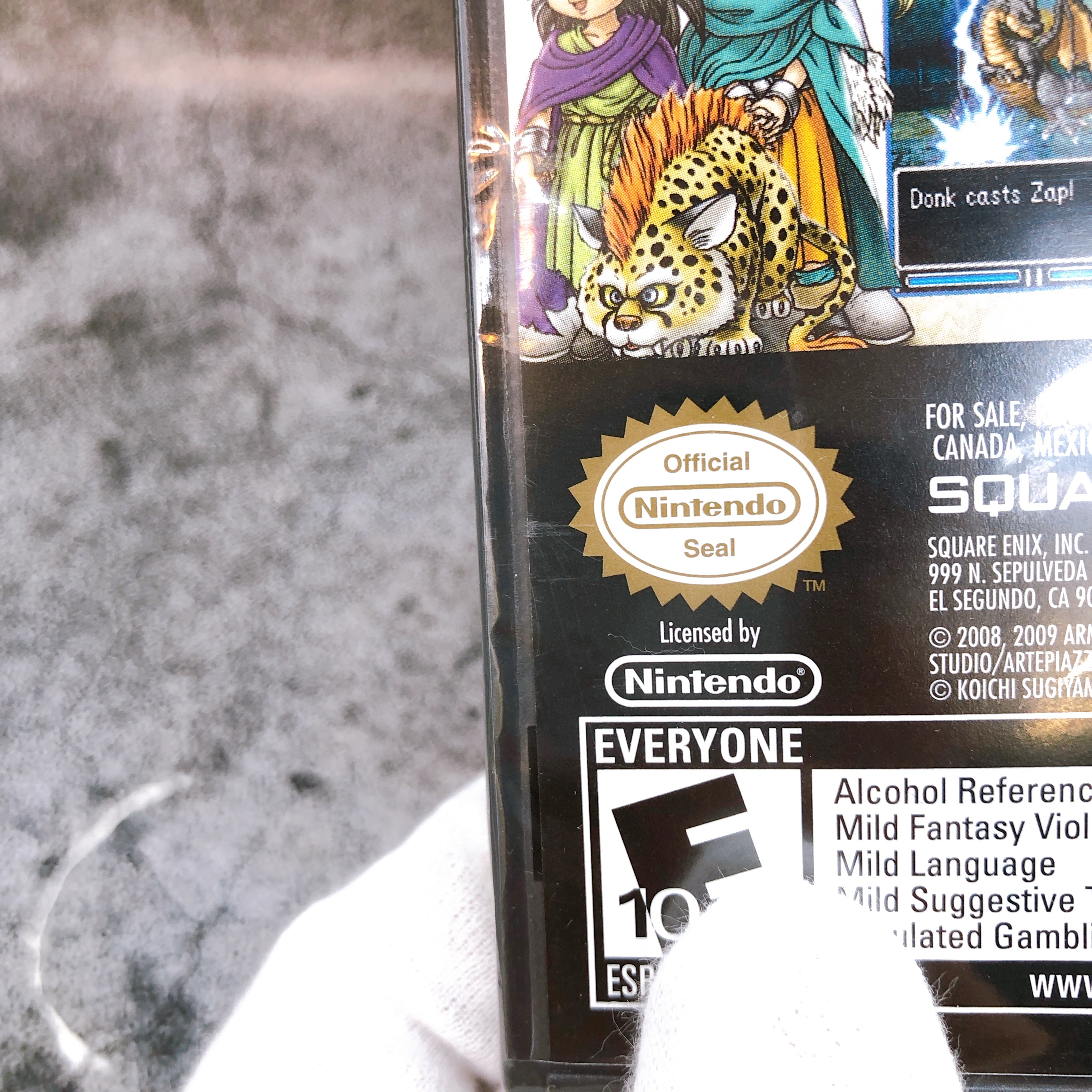 Nintendo DS Dragon Quest V Hand of the Heavenly Bride Square Enix Game AUTHENTIC