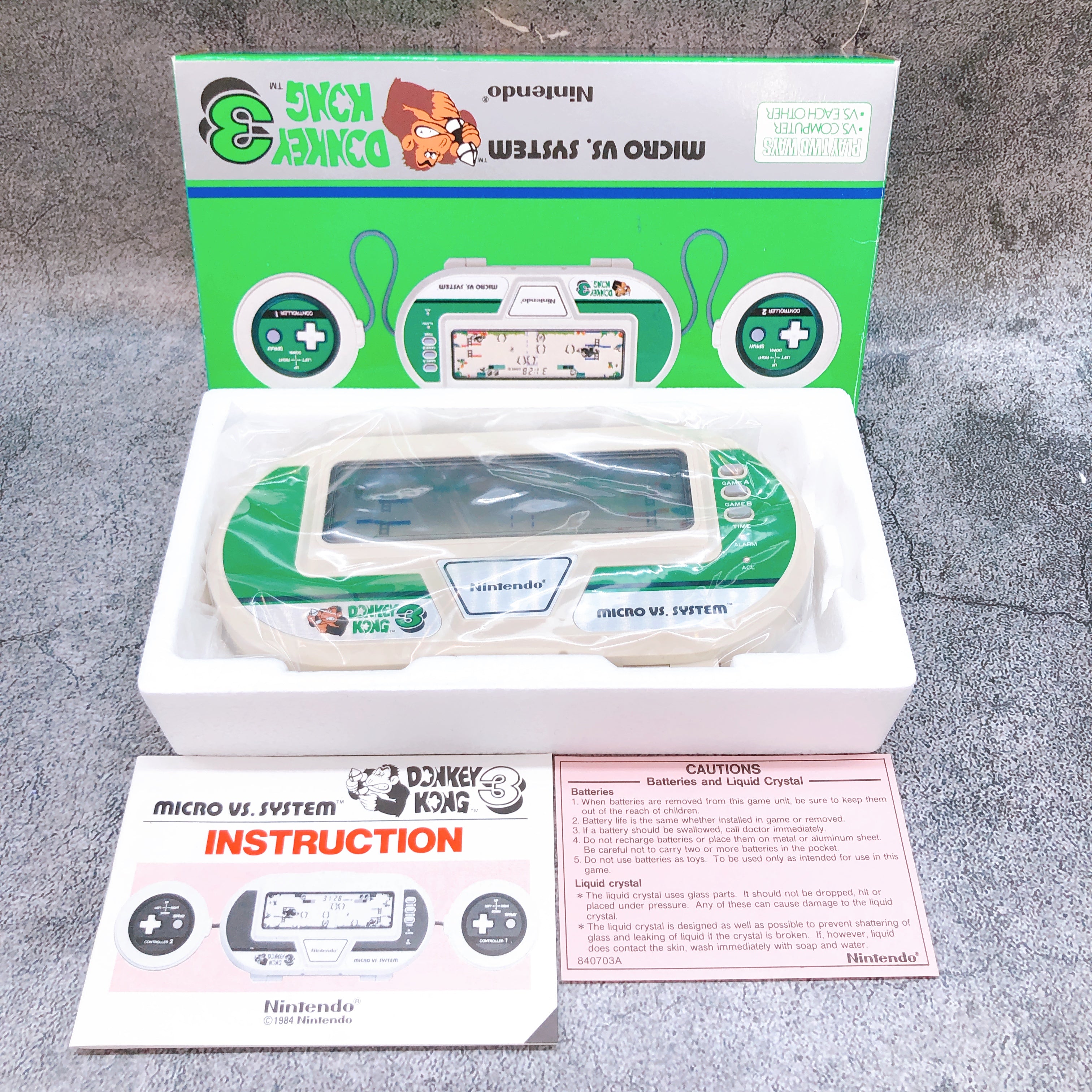 Nintendo Game & Watch DONKEY KONG 3 Micro VS System Game Console Tested FASTSHIP