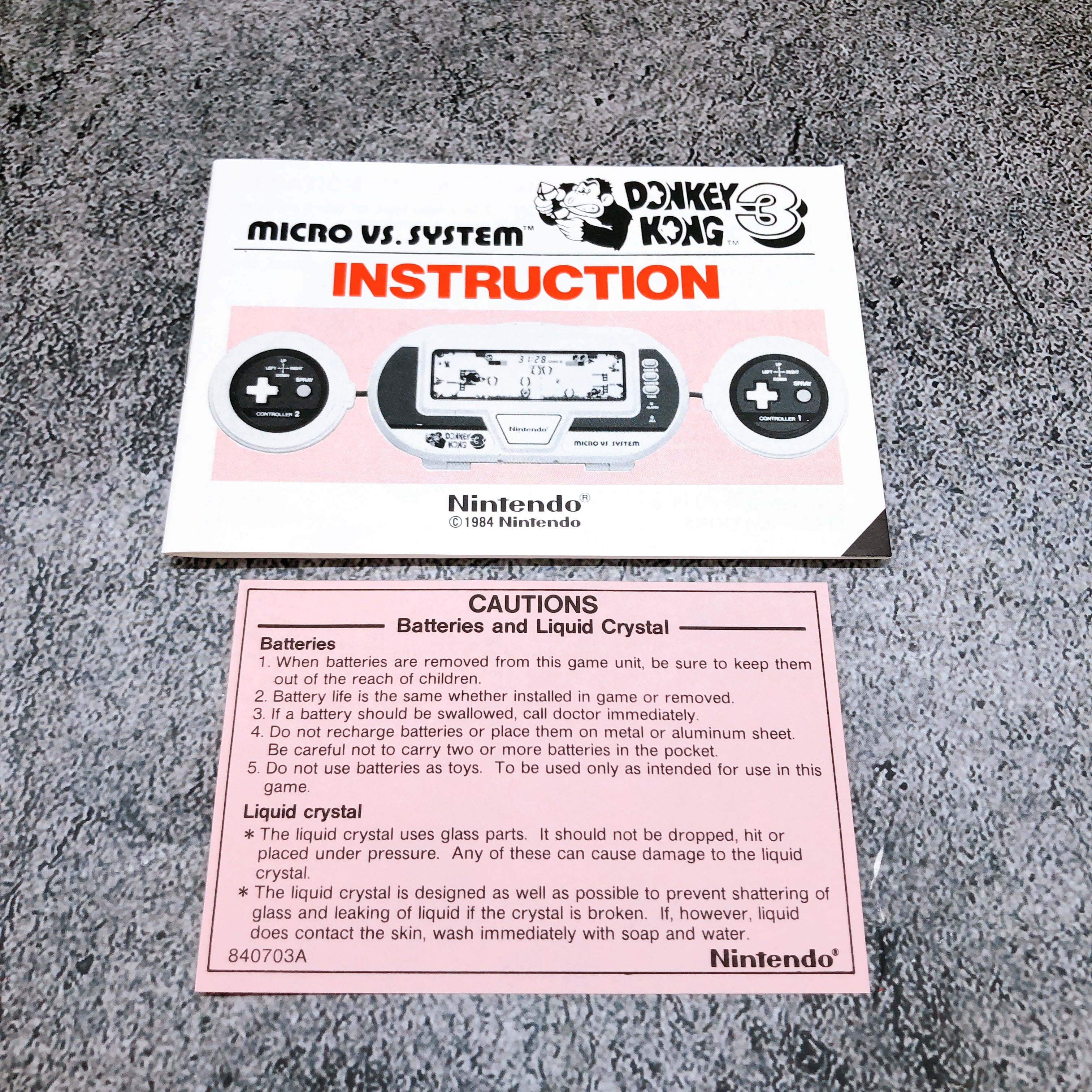 Nintendo Game & Watch DONKEY KONG 3 Micro VS System Game Console Tested FASTSHIP