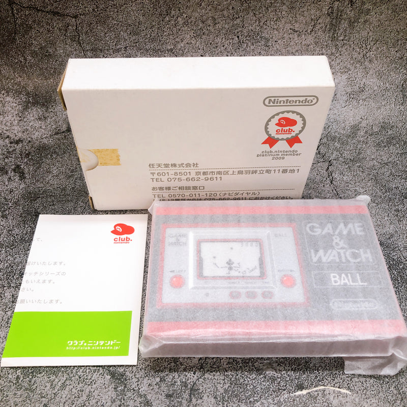 Game & Watch Ball RGW-001 Japanese Club Nintendo Limited Console 2010 Sealed NEW