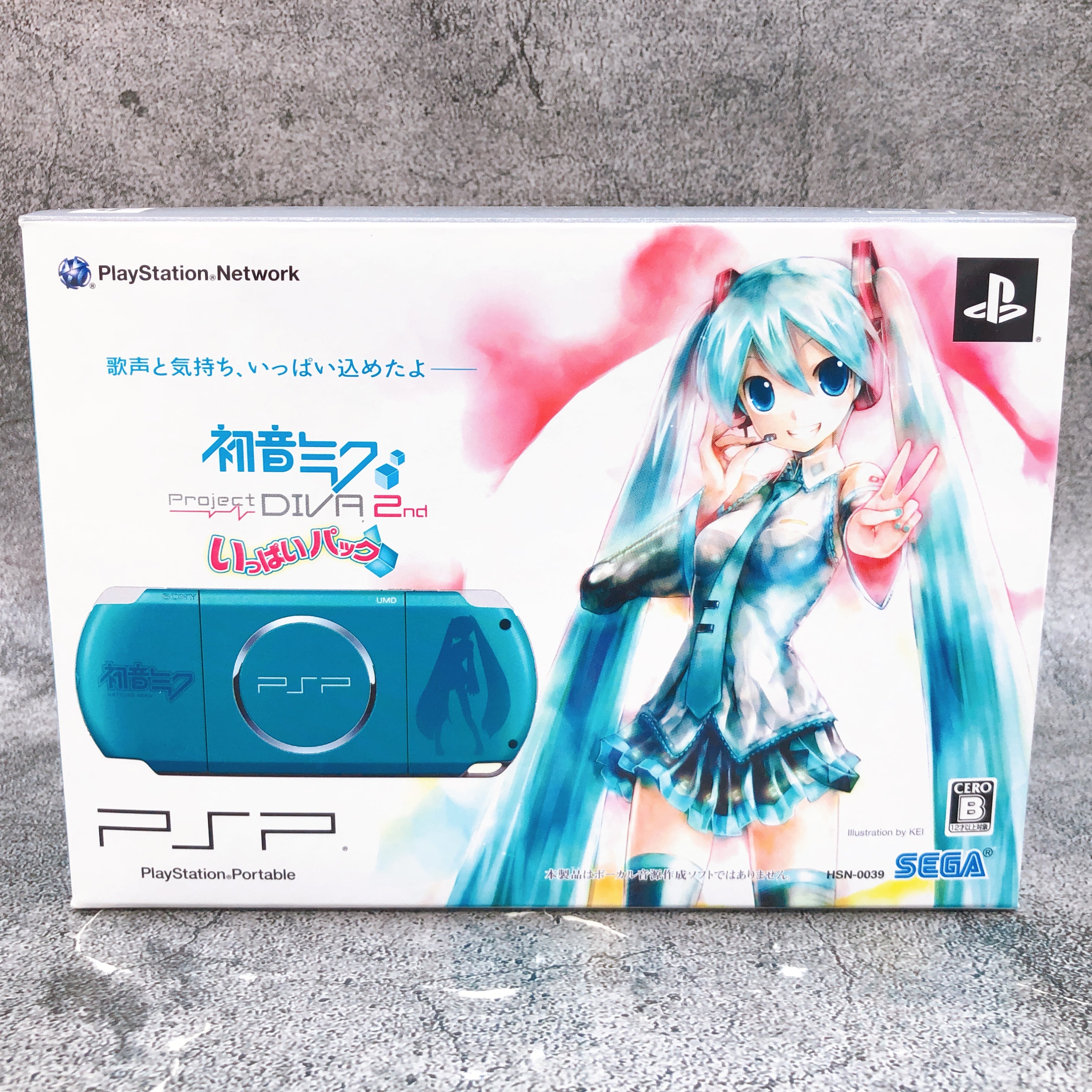 PSP 3000 Miku Hatsune Project DIVA 2nd full ippai pack Sega PlayStation in Stock