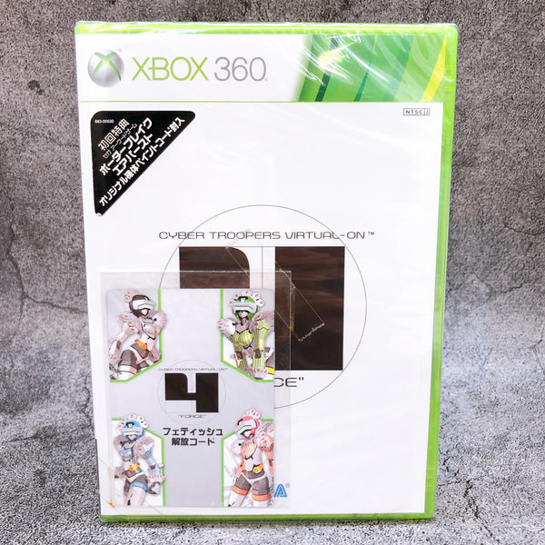 Microsoft Xbox 360 Cyber Troopers Virtual-On Force SEGA Japan Game Sealed New