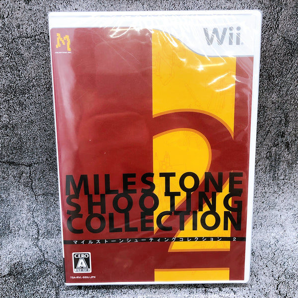 マイルストーンシューティングコレクション2　Wii ソフト　MILESTONE SHOOTING COLLECTION 2 Nintendo Wii MileStone Shooting Collection 2 Japan Shooter Game Sealed
