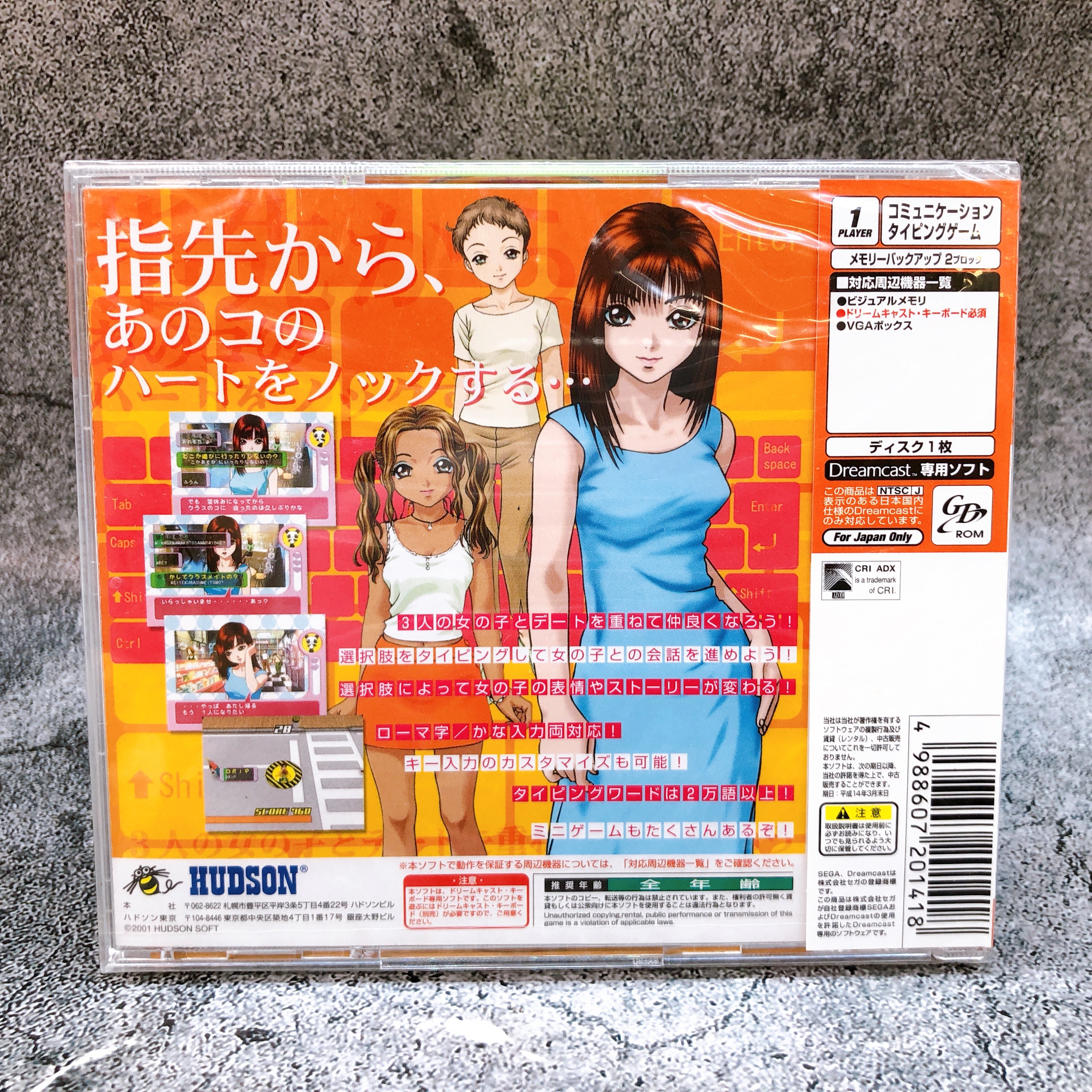 SEGA Dreamcast Typing of the Date Hudson Soft Japan Game Factory Sealed FASTSHIP