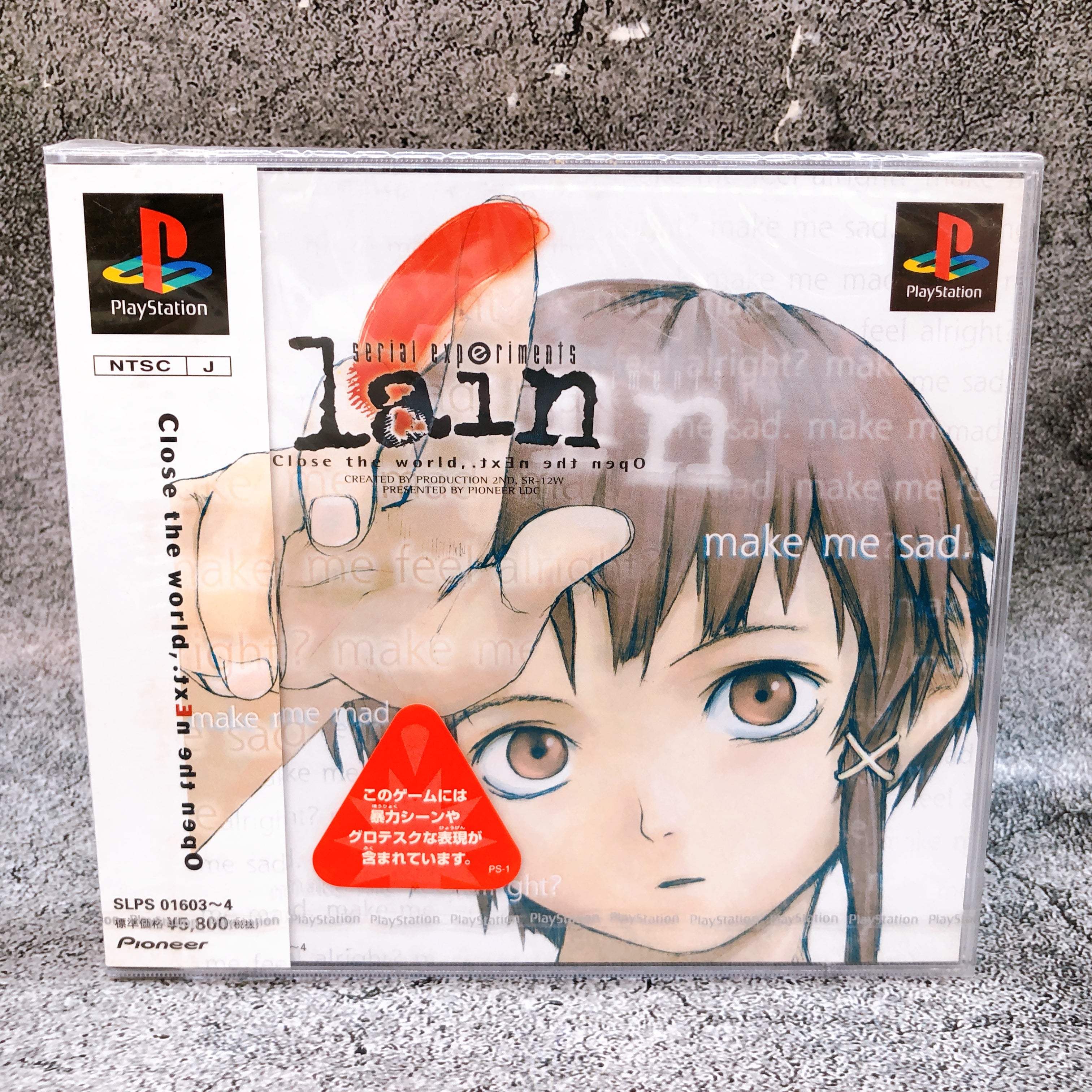 Playstation serial experiments lain PS1 Pioneer LDC Japan Game Sealed