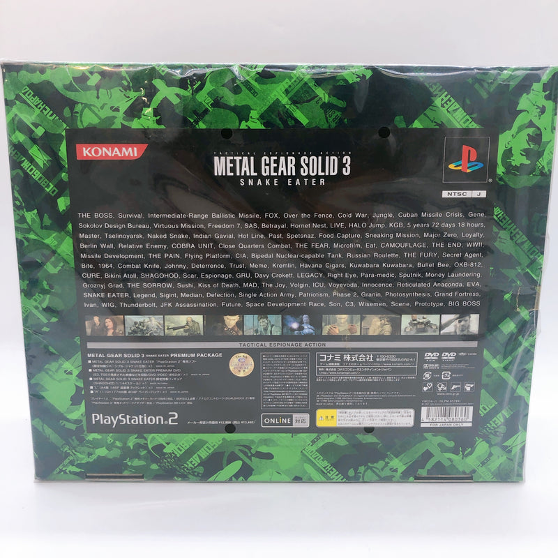 PS2 Metal Gear Solid 3 Snake Eater Premium Package Konami Japan Game Sealed New