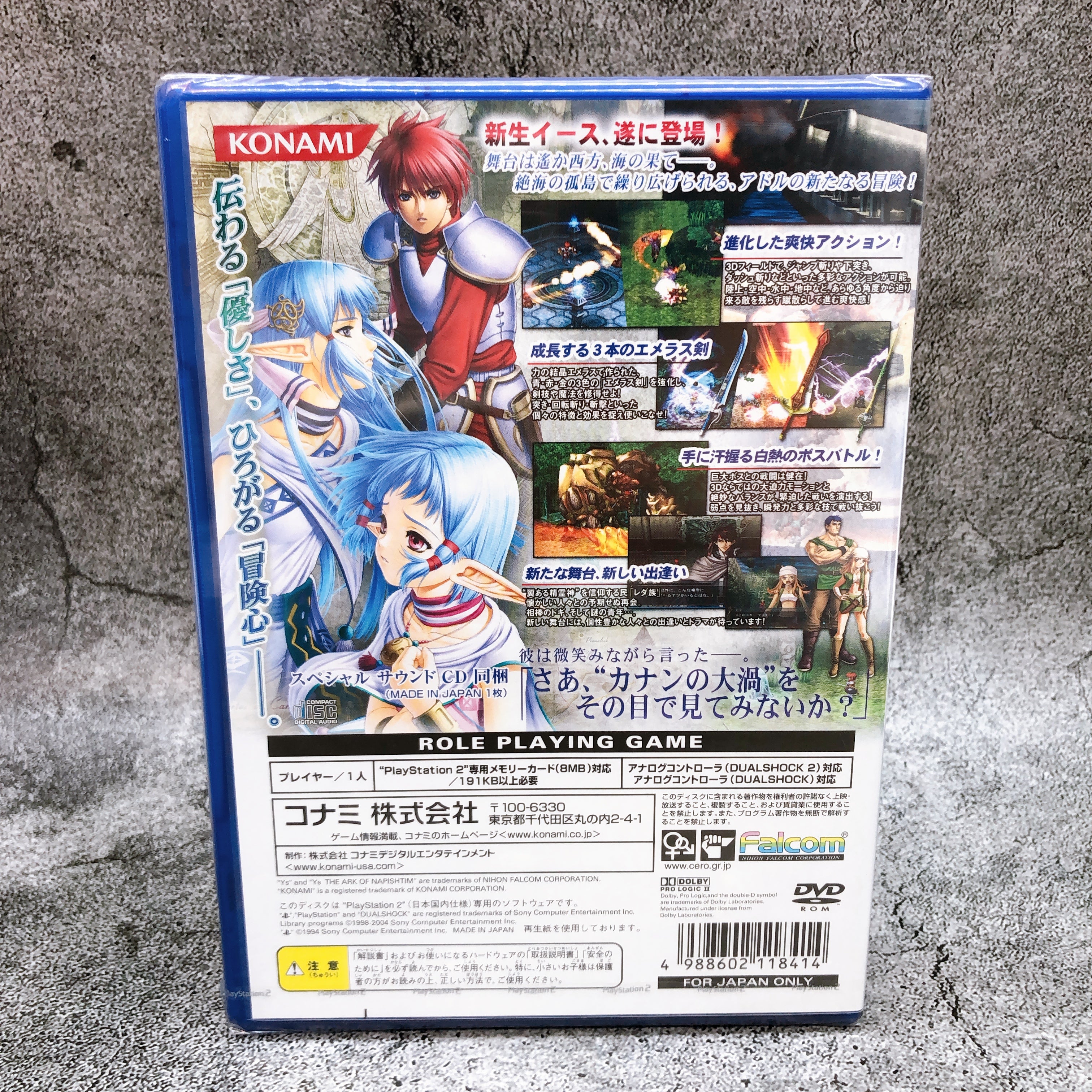 Playstation 2 Ys The Ark of Napishtim First Edition PS2 Konami Game Sealed New