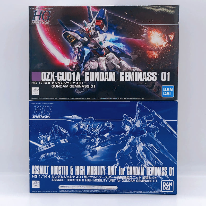 HG 1/144 Gundam Geminass 01 & Assault Booster High Mobility Unit Set Kit Bandai