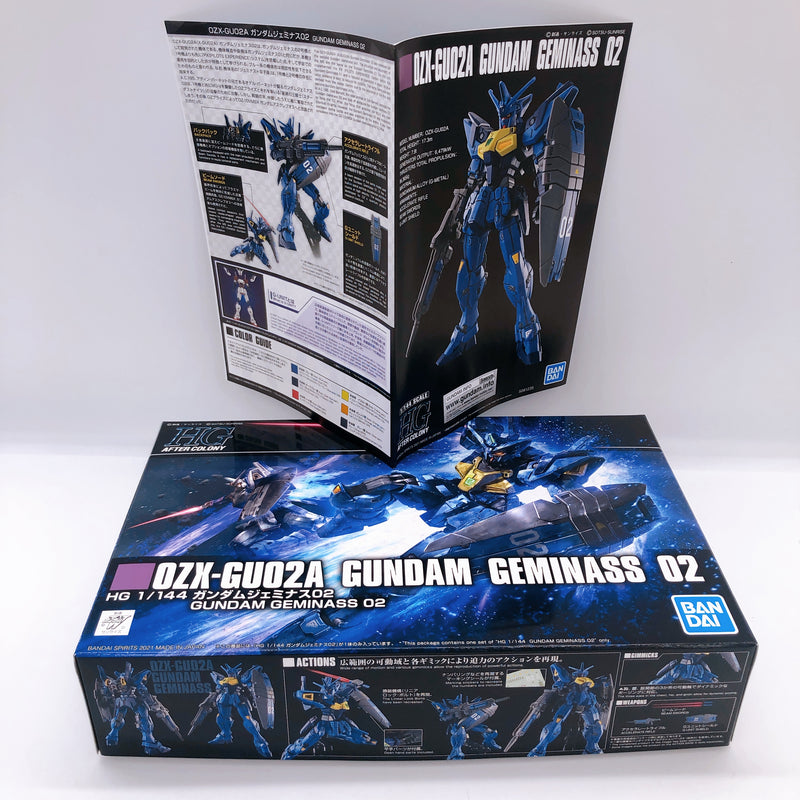 HG 1/144 Gundam Geminass 02 & Ground Heavy Equipment Unit Set Kit Premium Bandai