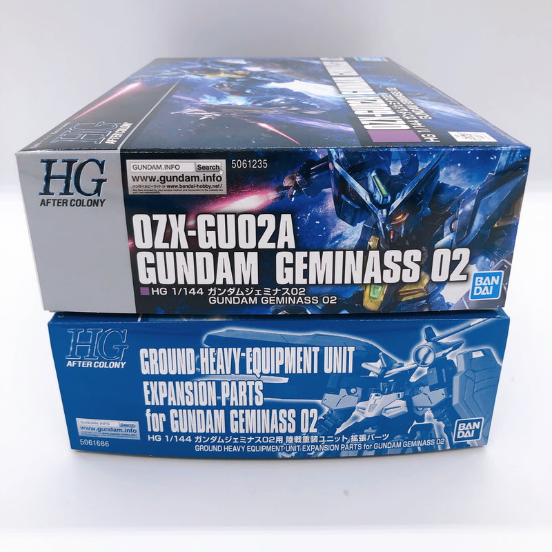 HG 1/144 Gundam Geminass 02 & Ground Heavy Equipment Unit Set Kit Premium Bandai