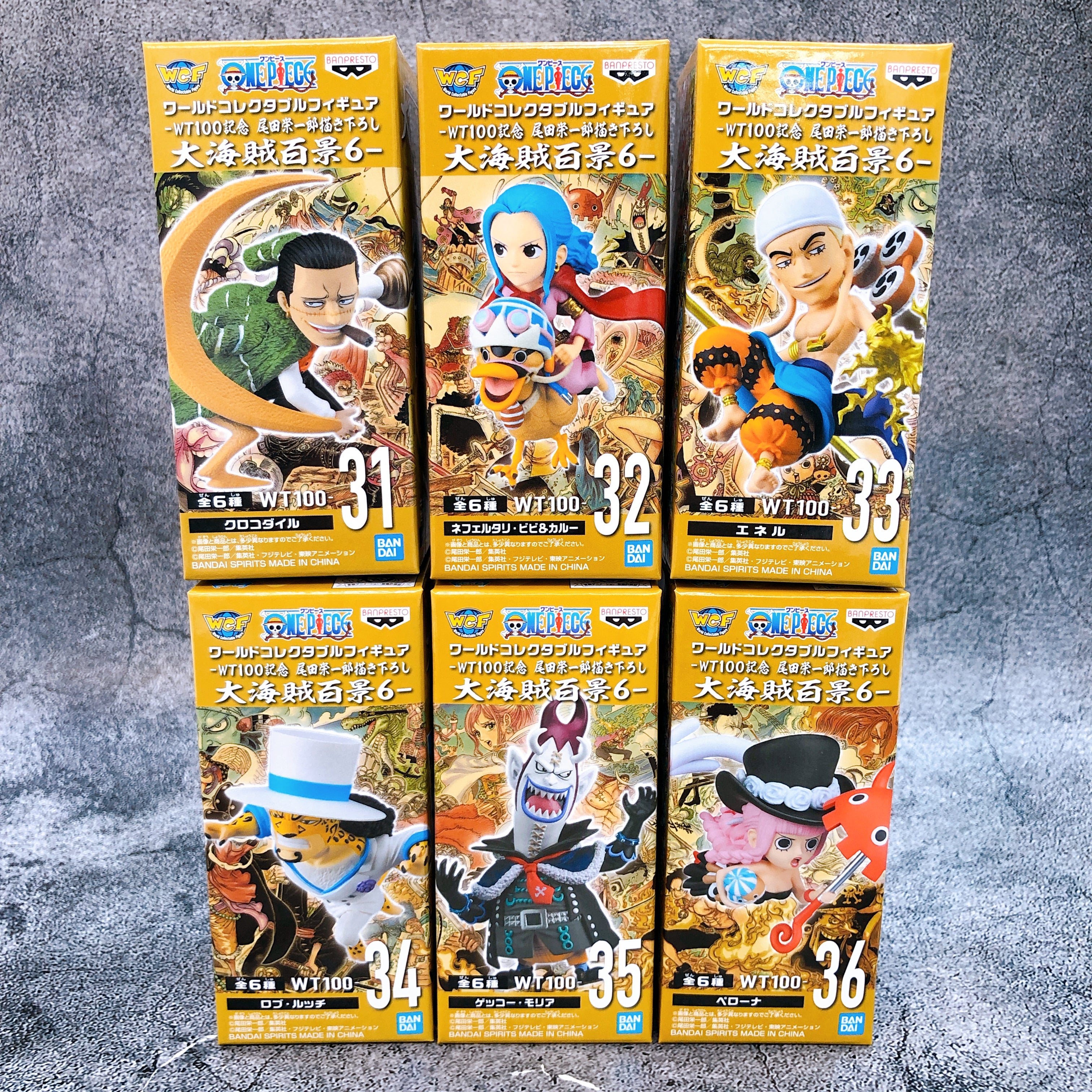 One Piece World Collectable Figure WCF WT100 Anniversary vol.6 Complete Set NEW