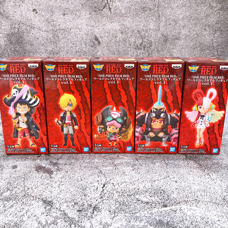 ONE PIECE FILM RED World Collectable Figure WCF vol.1-3 Complete Set Japan NEW