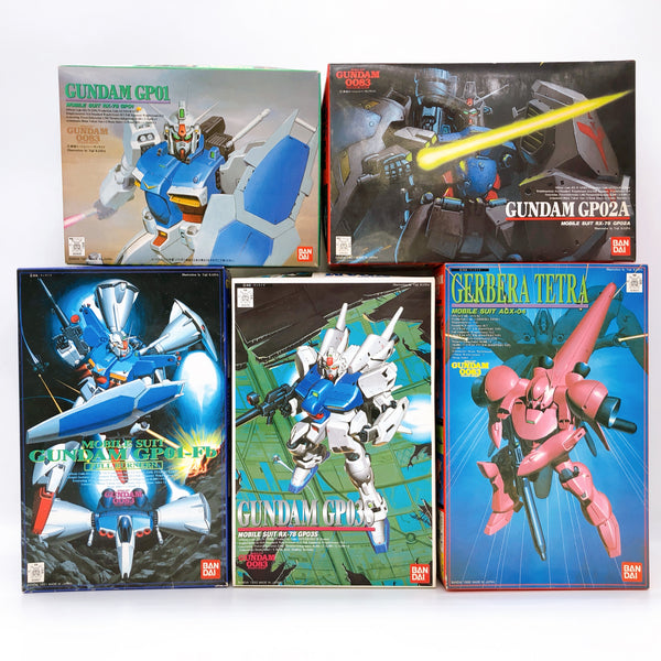 BANDAI 1/144 Mobile Suit Gundam 0083 Old Gunpla Model Kit Set of 5 NEW FASTSHIP