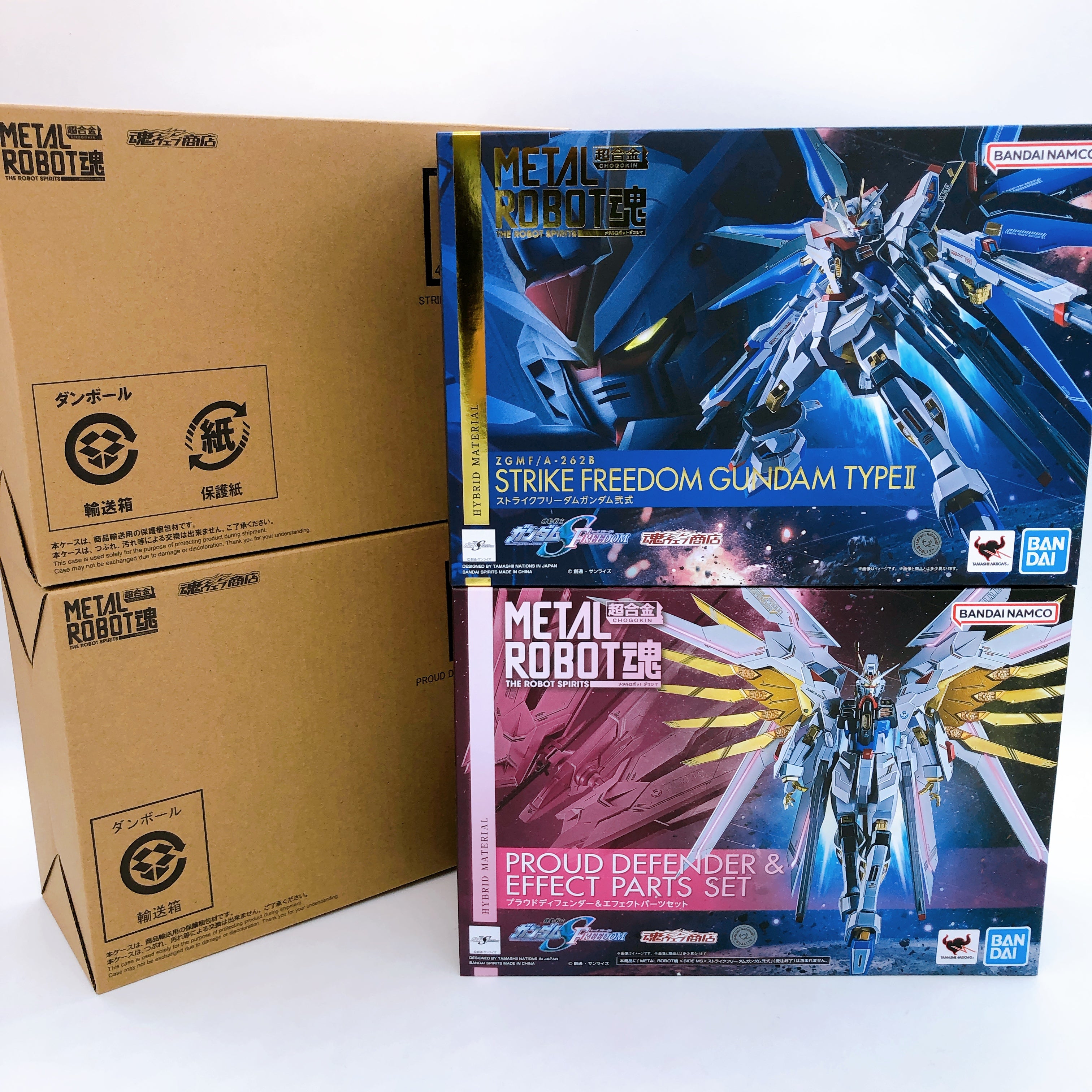 METAL ROBOT SPIRITS Strike Freedom Gundam & Proud Defender Effect Parts Set NEW