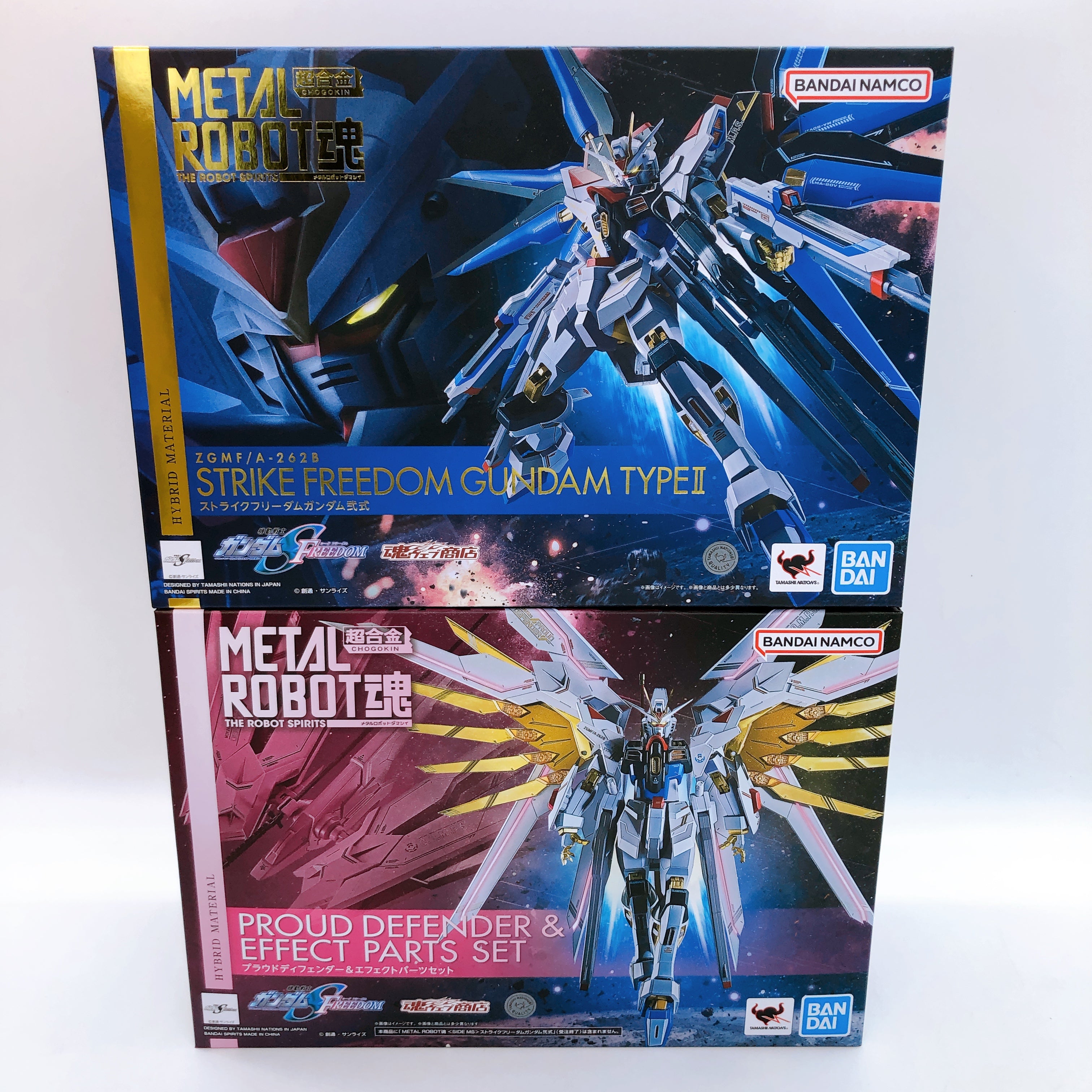 METAL ROBOT SPIRITS Strike Freedom Gundam & Proud Defender Effect Parts Set NEW