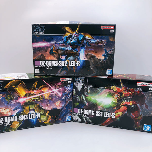 HG 1/144 LEO-S / LEO-R / LEO-N Set of 3 Gundam W Model Kit