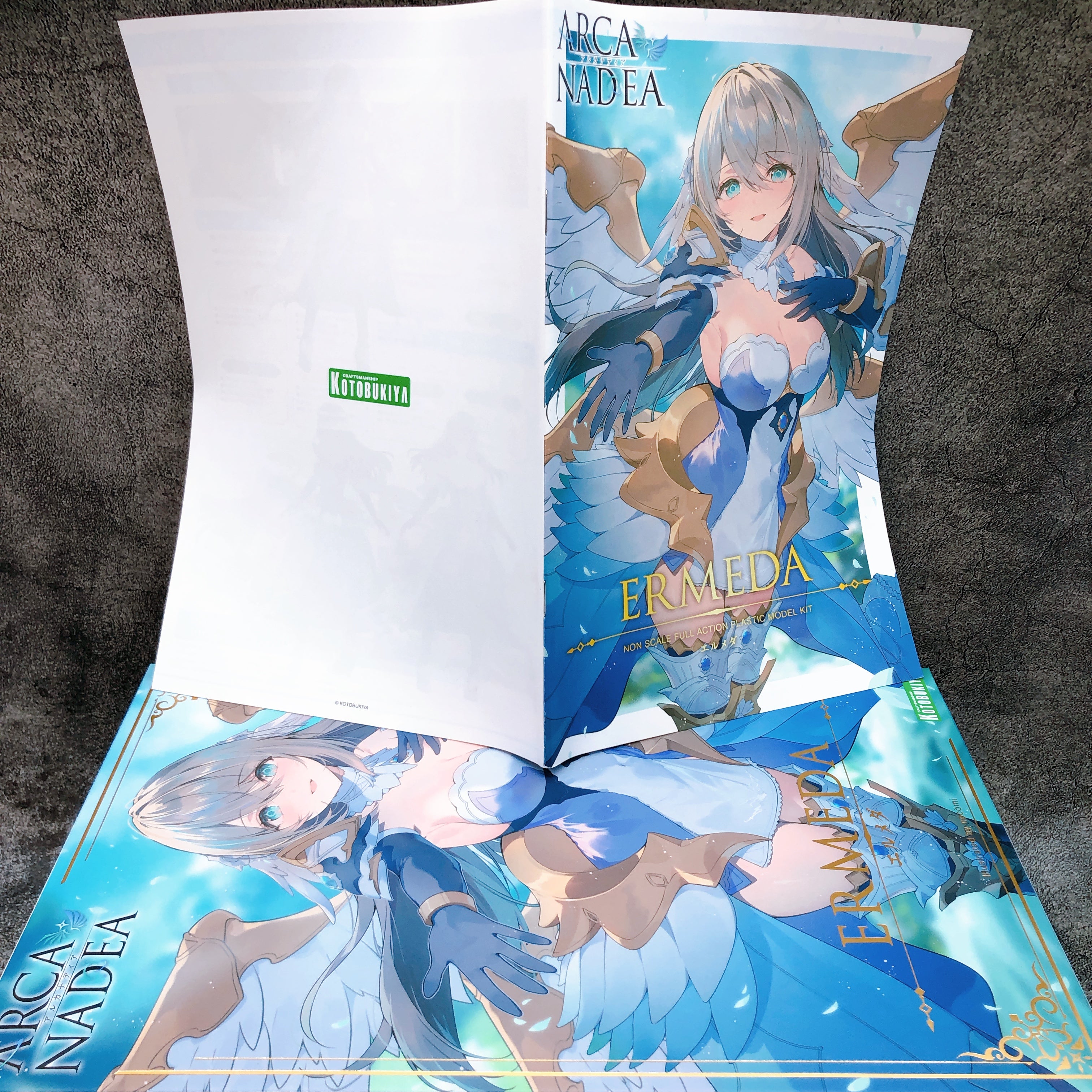 ARCANADEA ERMEDA & Bonus Special Color Hair Parts Set Model Kit KOTOBUKIYA NEW