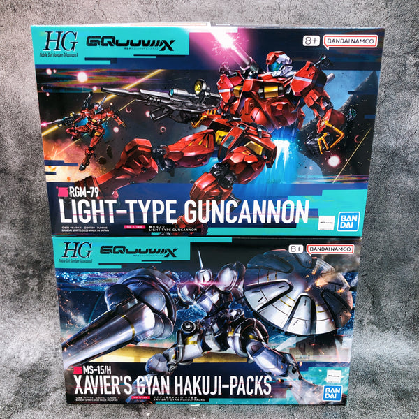 HG 1/144 Light-Type Guncannon & Xavier's Gyan Hakuji-Packs Set Kit Ban