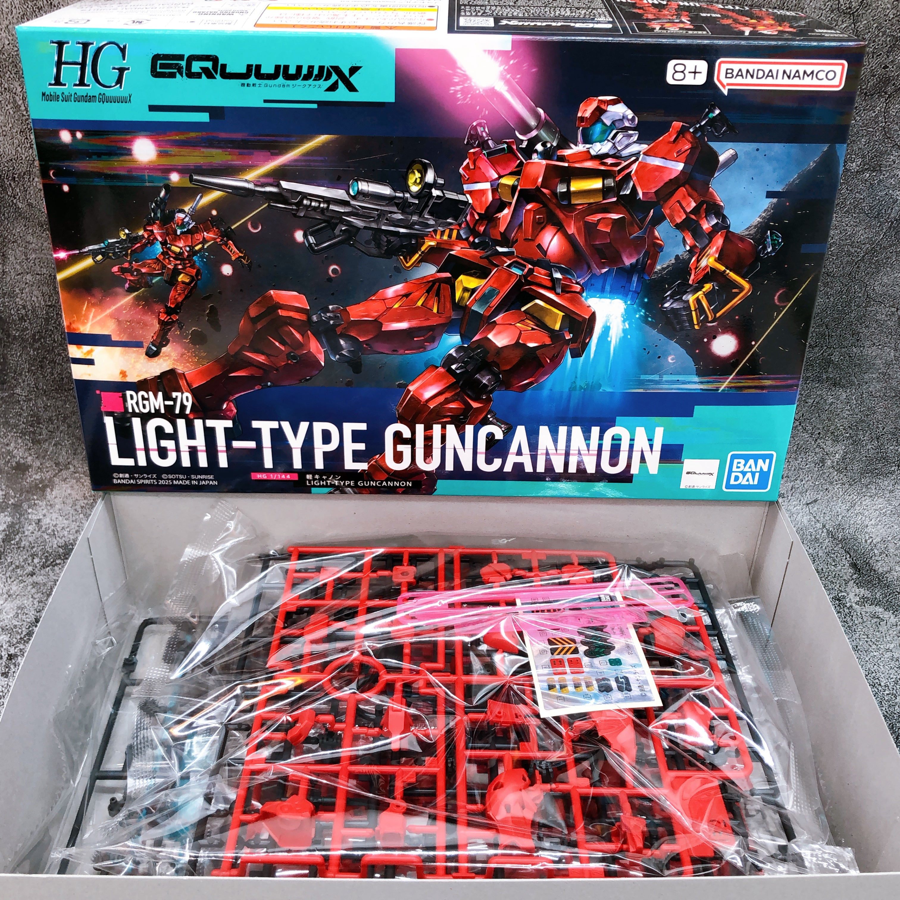 ガンプラキット 4点セット MG HG HG 1/144 Light-Type Guncannon & Xavier's Gyan Hakuji-Packs Set Kit Ban