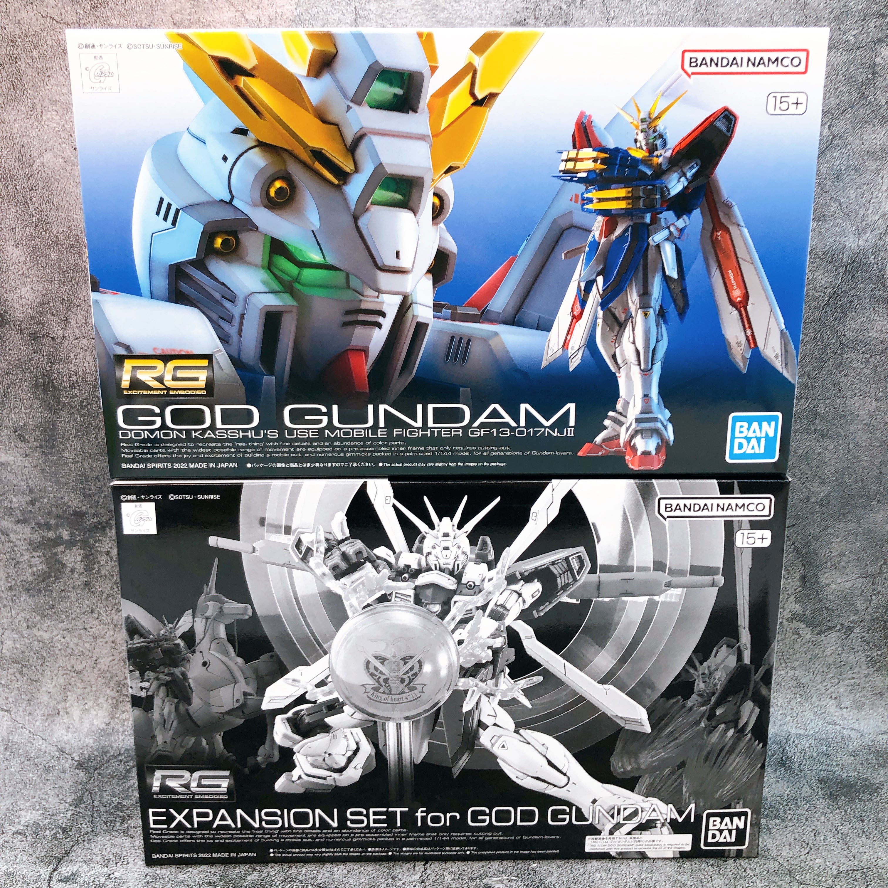 RG 1/144 God Gundam & Expansion Set G Gundam Model Kit Bandai Japan NEW FASTSHIP