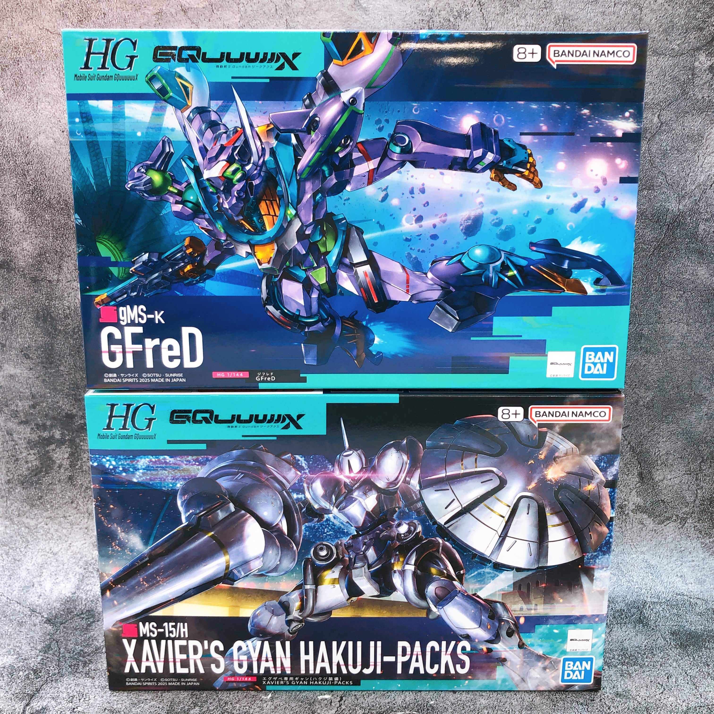 BANDAI - 風間  ガンプラHGRGセット HG 1/144 GFreD & Xavier's Gyan Hakuji-Packs Set Model Kit