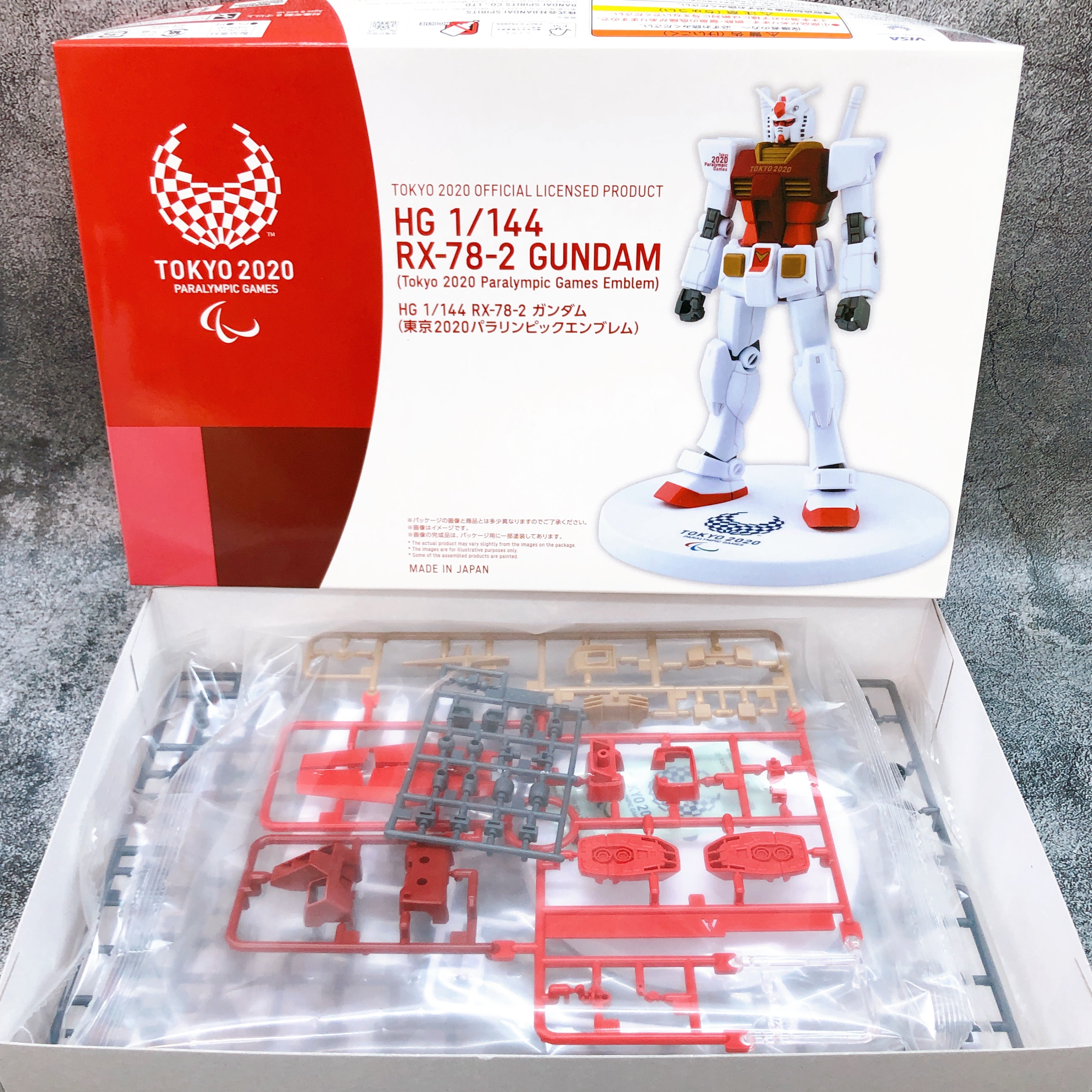 HG 1/144 RX-78-2 Gundam Tokyo 2020 Olympic Paralympic Emblem