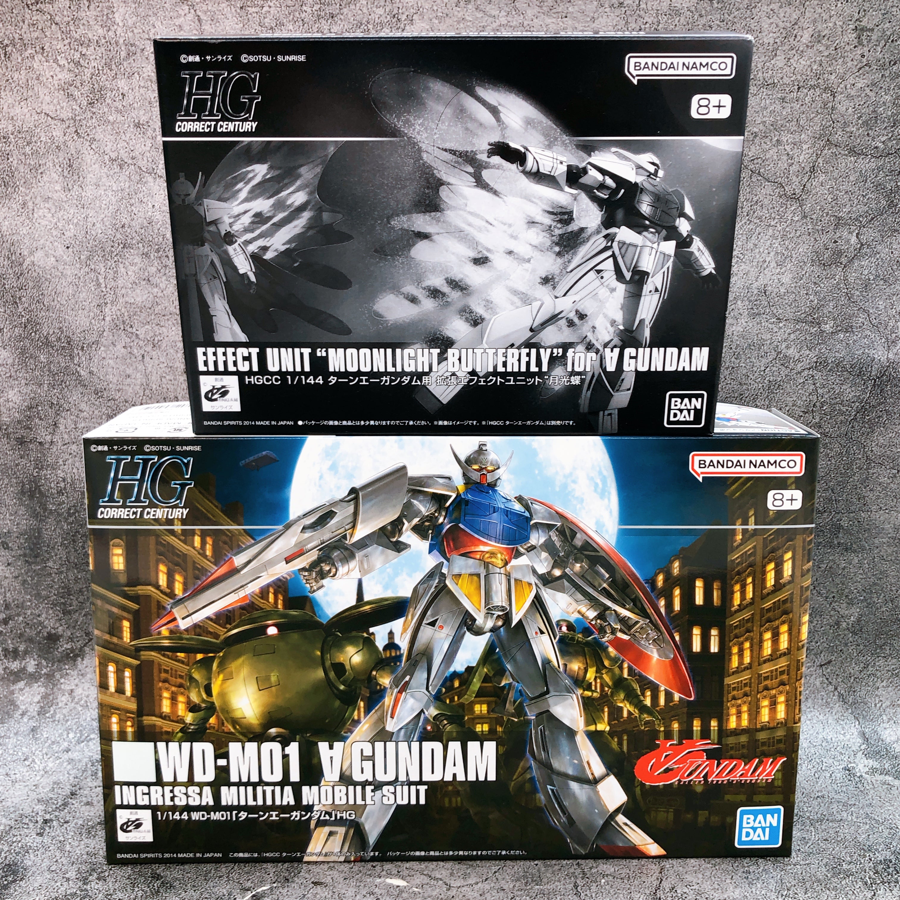 HGCC 1/144 Turn A Gundam & Effect Unit Moonlight Butterfly Set Kit Bandai NEW