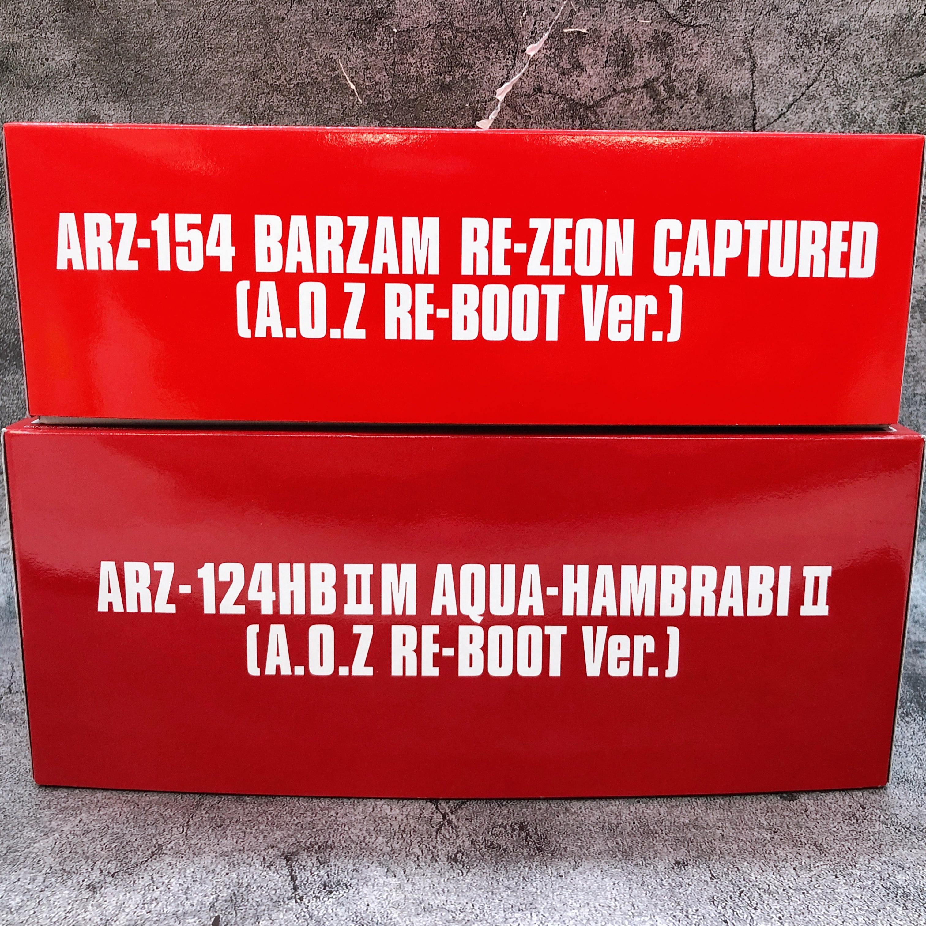 HG 1/144 Barzam Re-Zeon Captured & Aqua-Hambrabi II A.O.Z Re-Boot Ver Set Kit