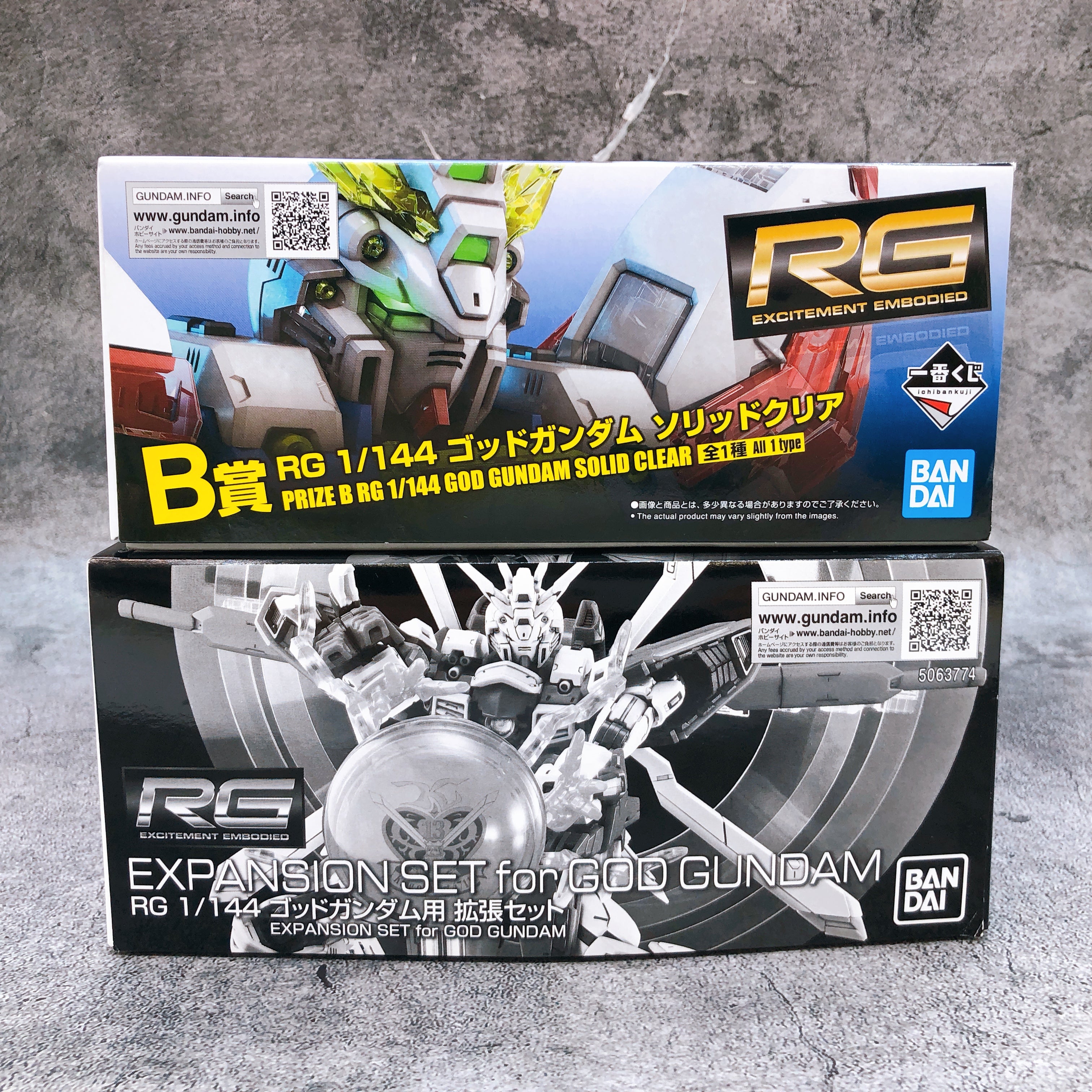 RG 1/144 God Gundam Solid Clear & Expansion Set G Gundam Model Kit Ban