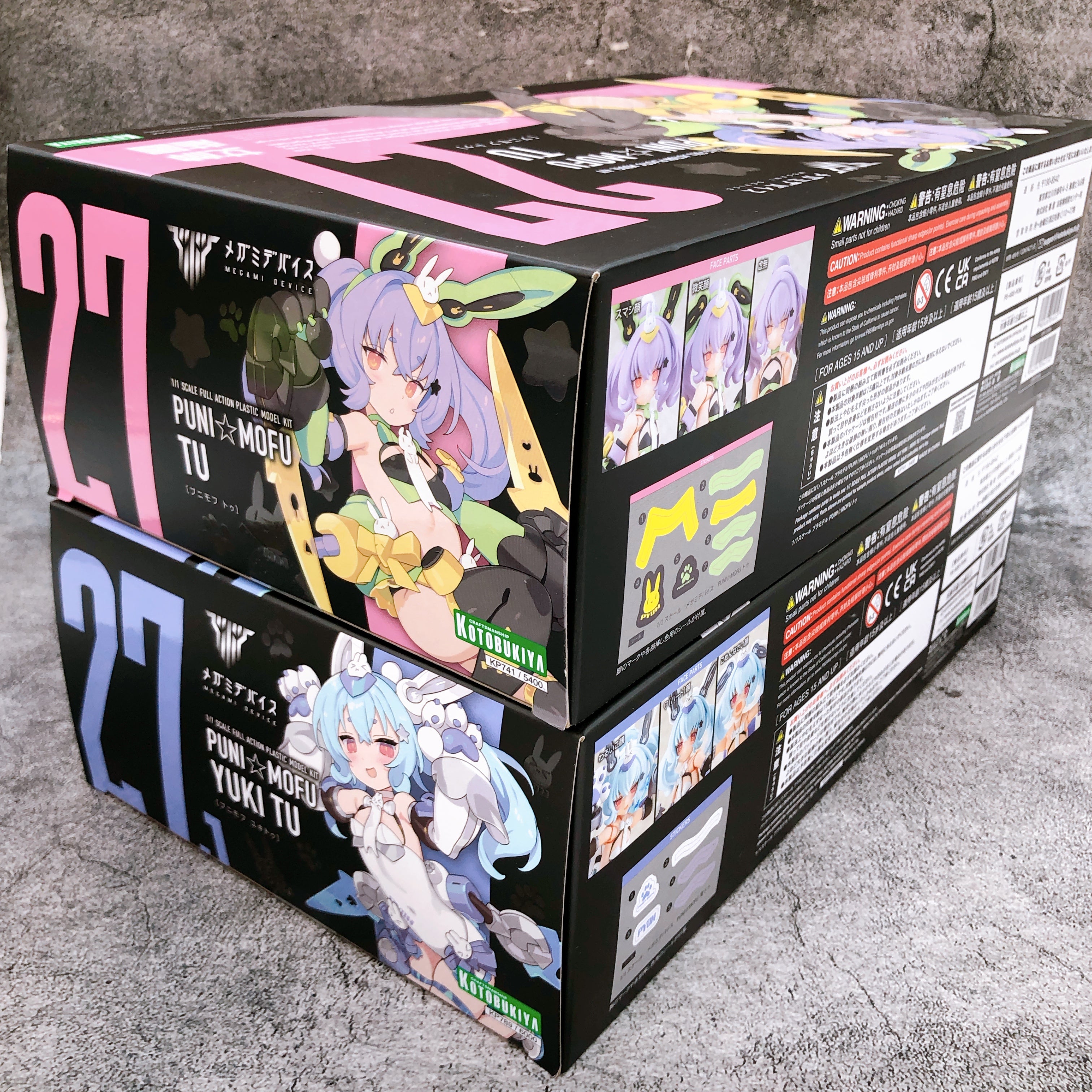 Megami Device PUNI MOFU TU & YUKI TU Set 1:1 Model Kit KOTOBUKIYA Japan Sealed