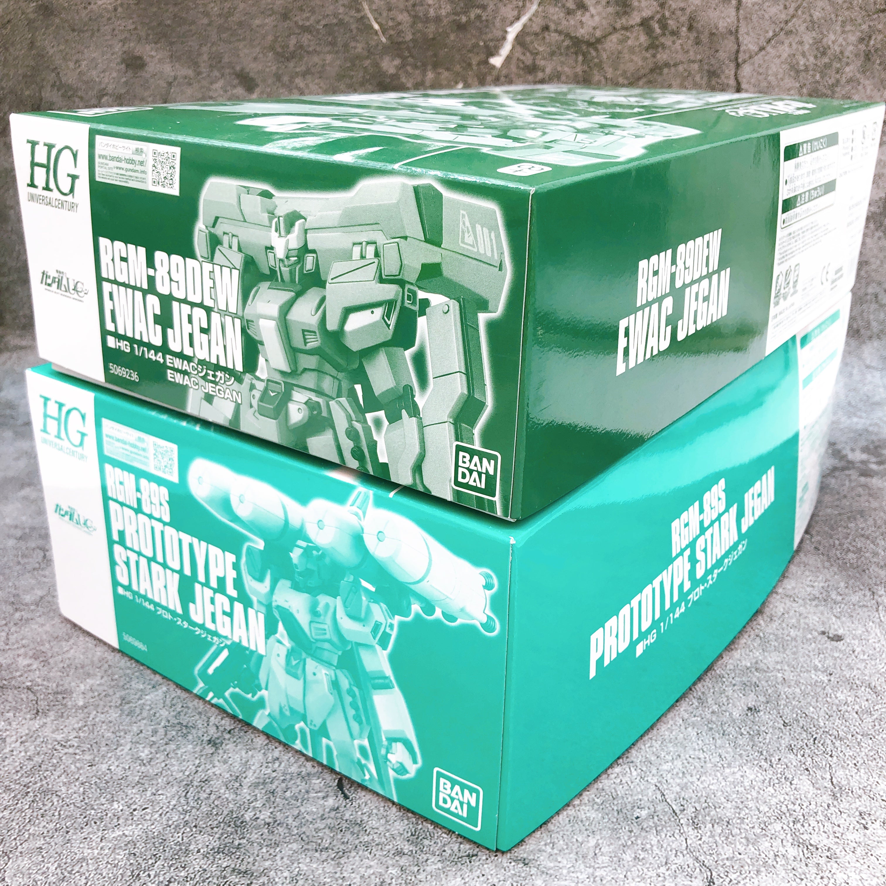 HGUC 1/144 Prototype Stark Jegan & EWAC Jegan Set Model Kit Premium Ba