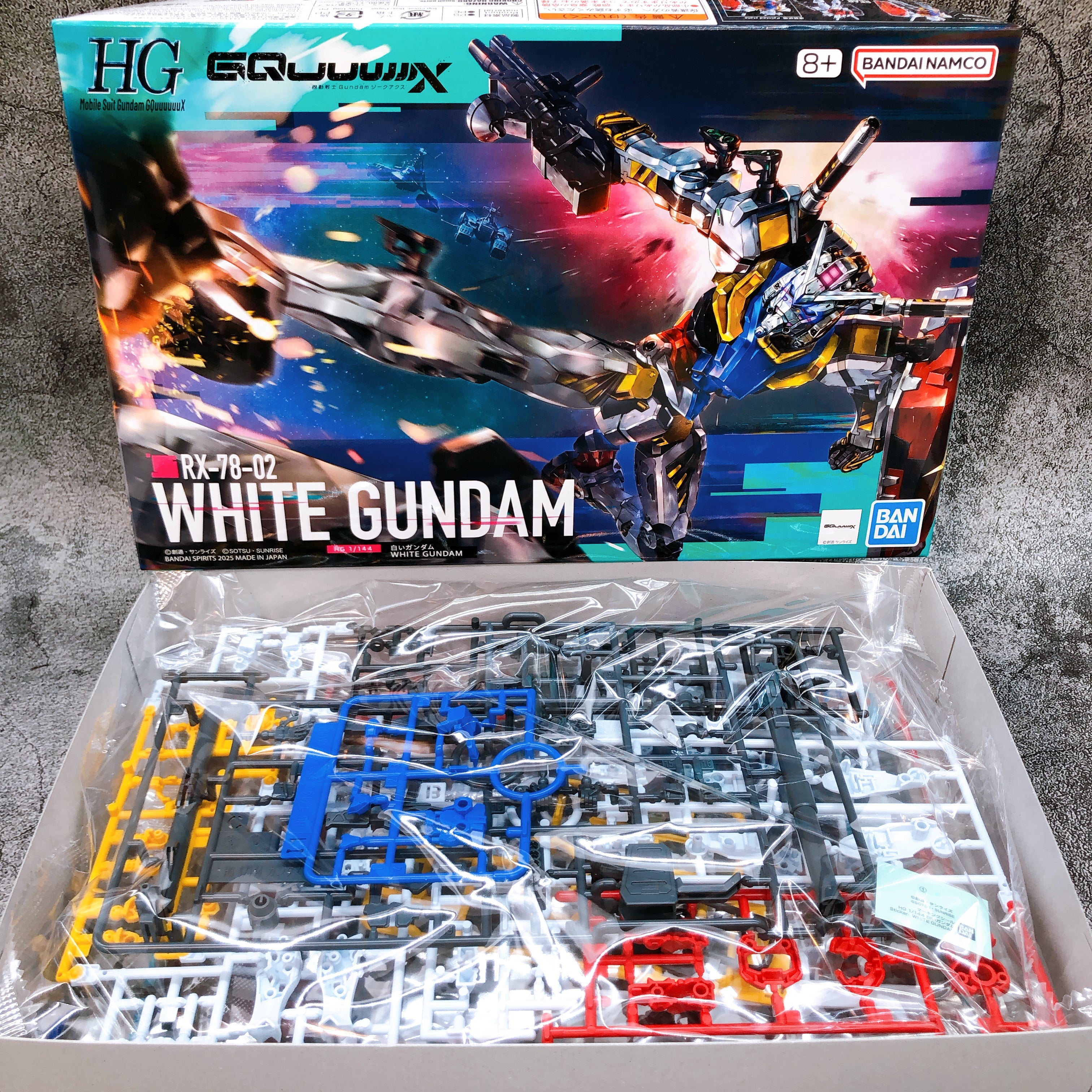 HG 1/144 White Gundam & Char's Zaku GQ Set Gundam GQuuuuuuX Model Kit Bandai NEW