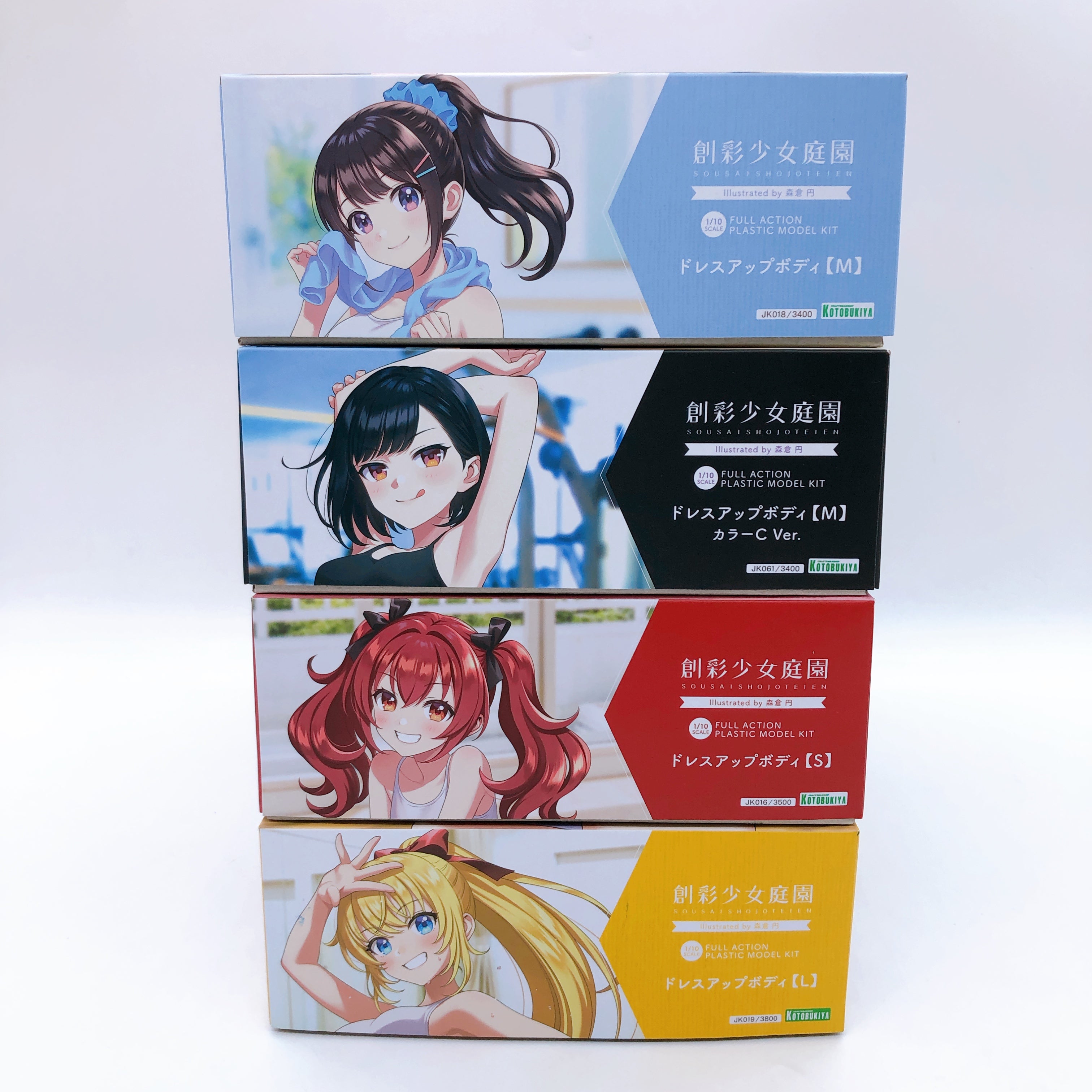 Sousai Shojo Teien Dress Up Body M/S/L Set of 4 1:10 Model Kit KOTOBUKIYA Japan