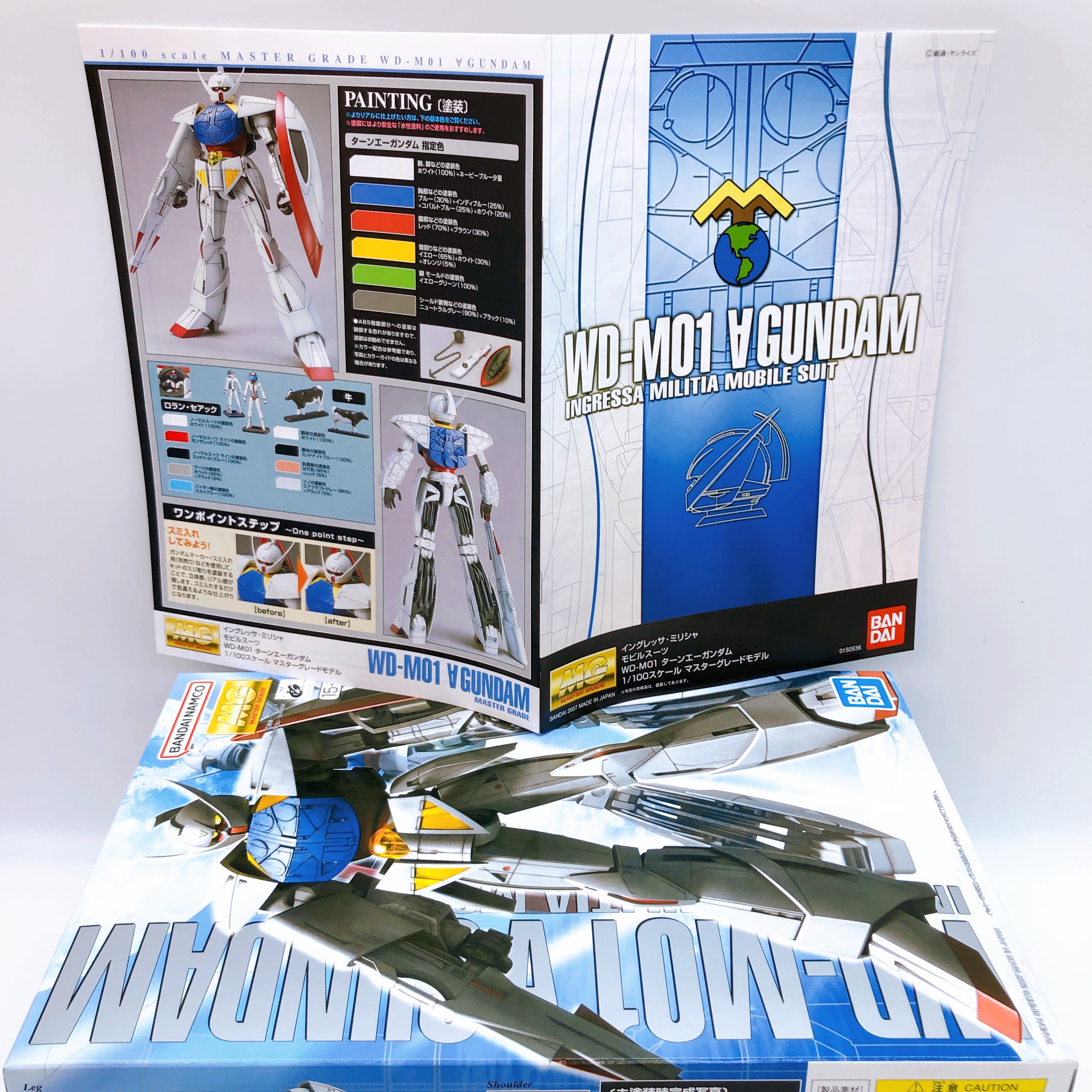 MG 1/100 Turn A Gundam & Moonlight Butterfly Effect Unit Set Kit Bandai FASTSHIP