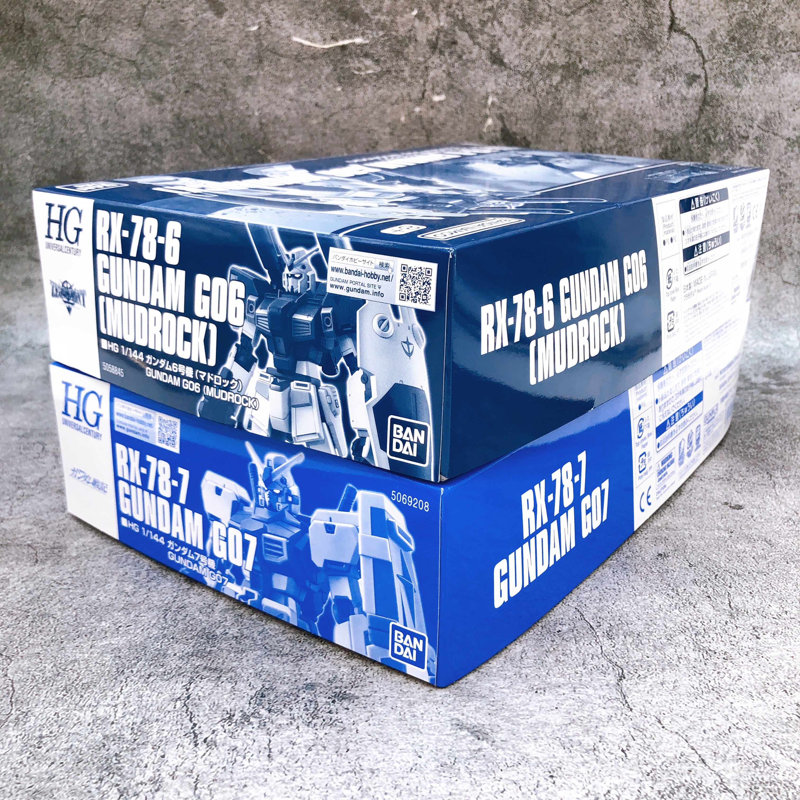HG 1/144 Gundam G06 Mudrock & Gundam G07 Set Model Kit Premium Bandai Japan NEW
