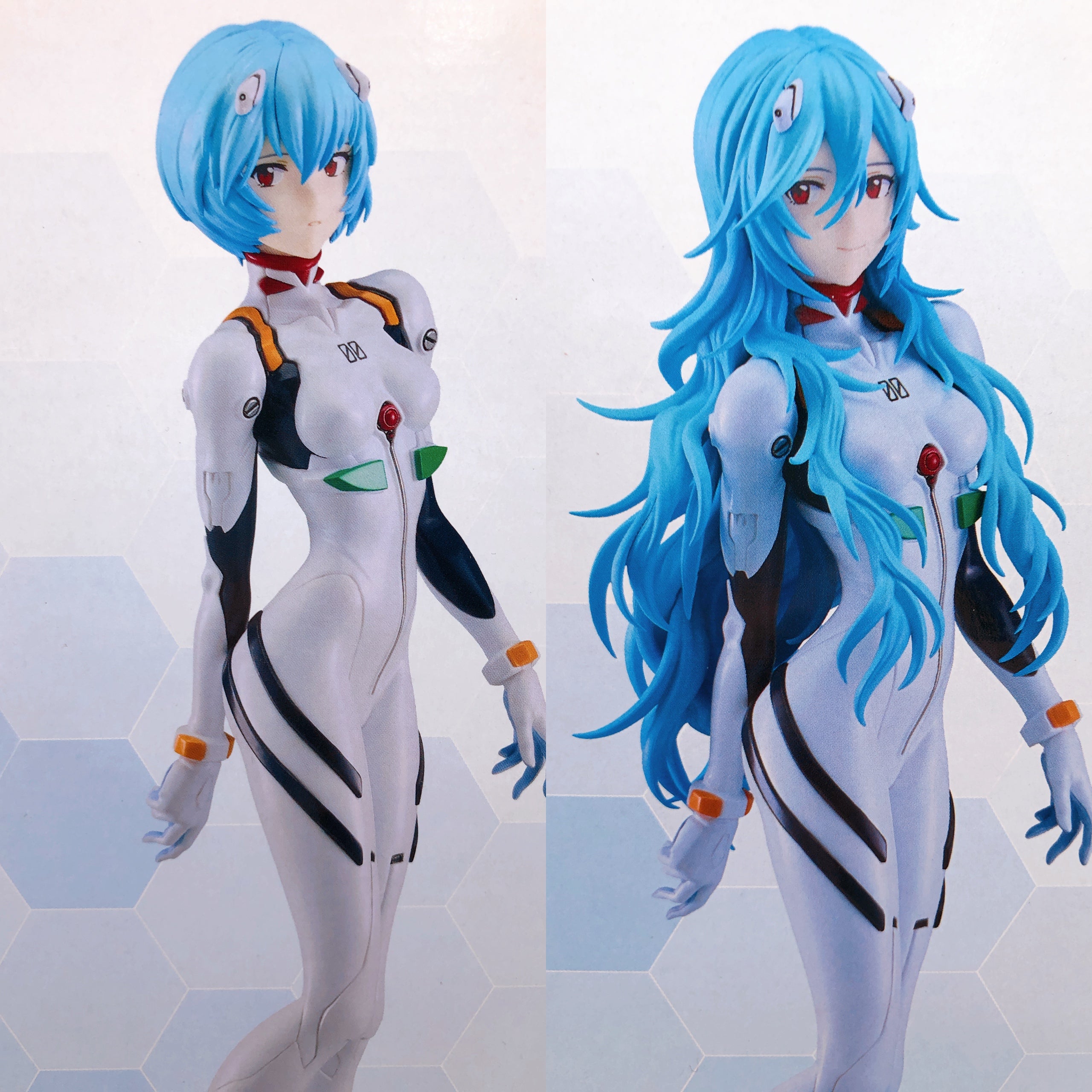 PLAMAX Rei Ayanami & Rei Ayanami Long Hair Ver Set Evangelion Model Ki