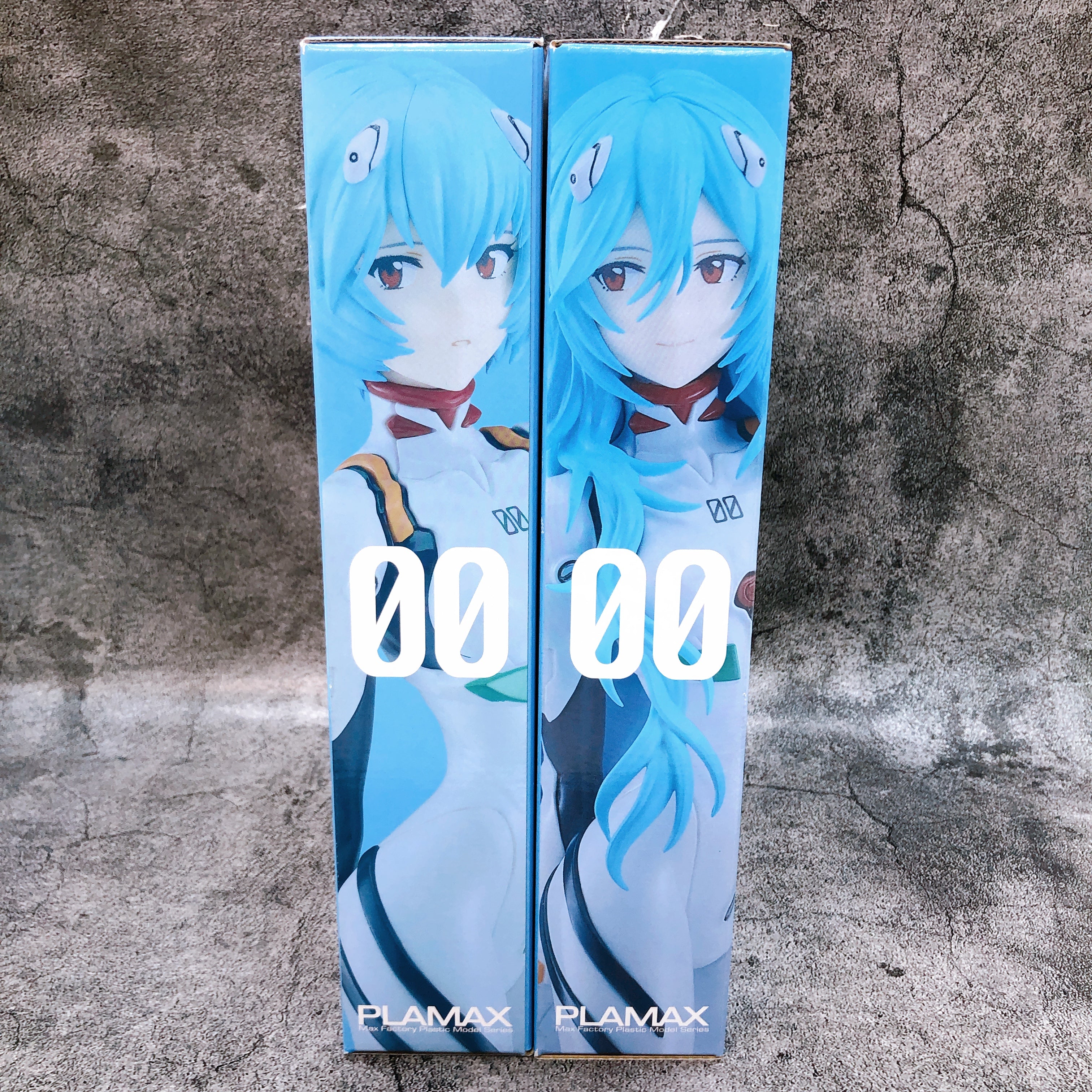 PLAMAX Rei Ayanami & Rei Ayanami Long Hair Ver Set Evangelion Model Kit Sealed