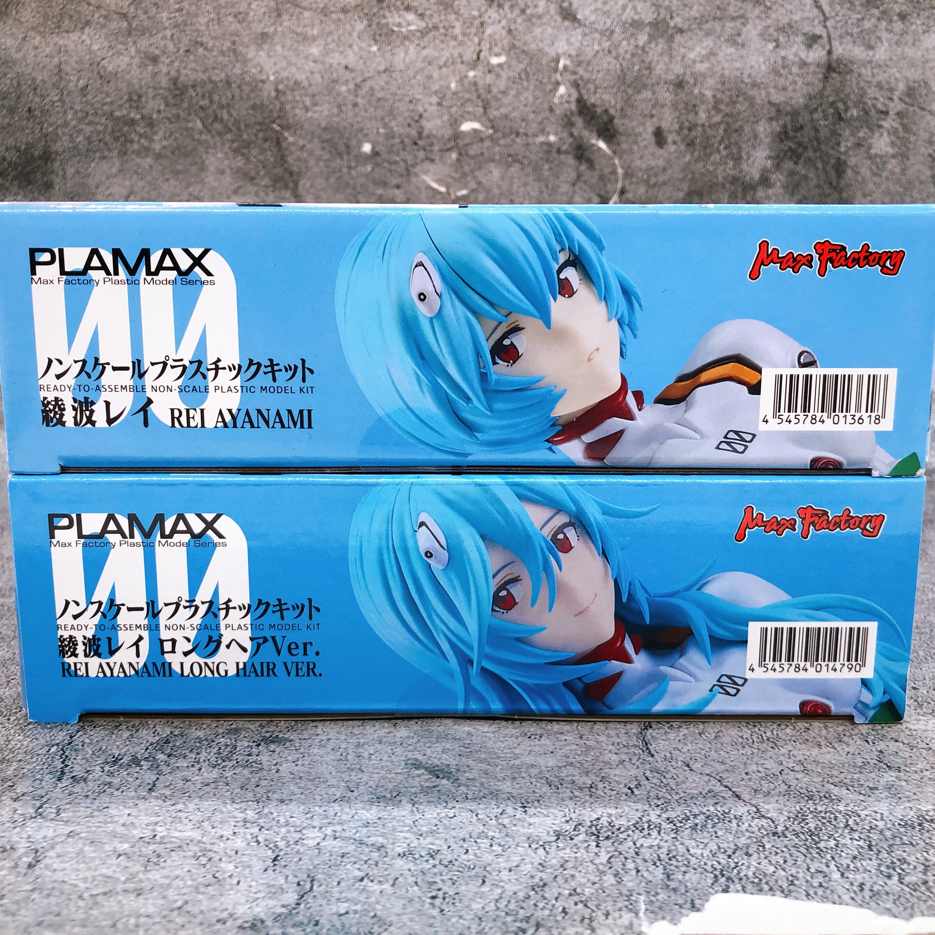 PLAMAX Rei Ayanami & Rei Ayanami Long Hair Ver Set Evangelion Model Ki