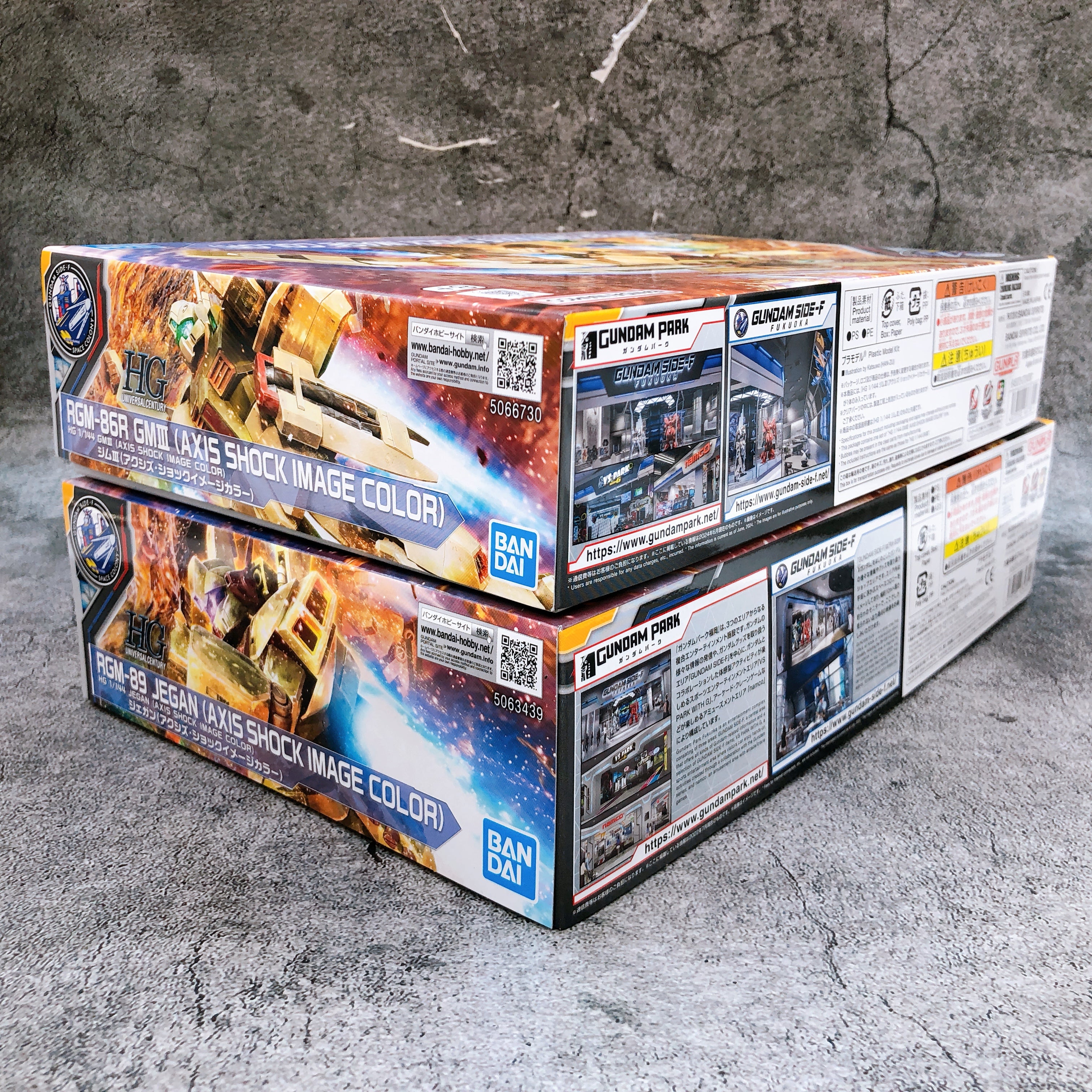 HG 1/144 Jegan & GM III Axis Shock Image Color Set GUNDAM SIDE-F Kit Bandai NEW