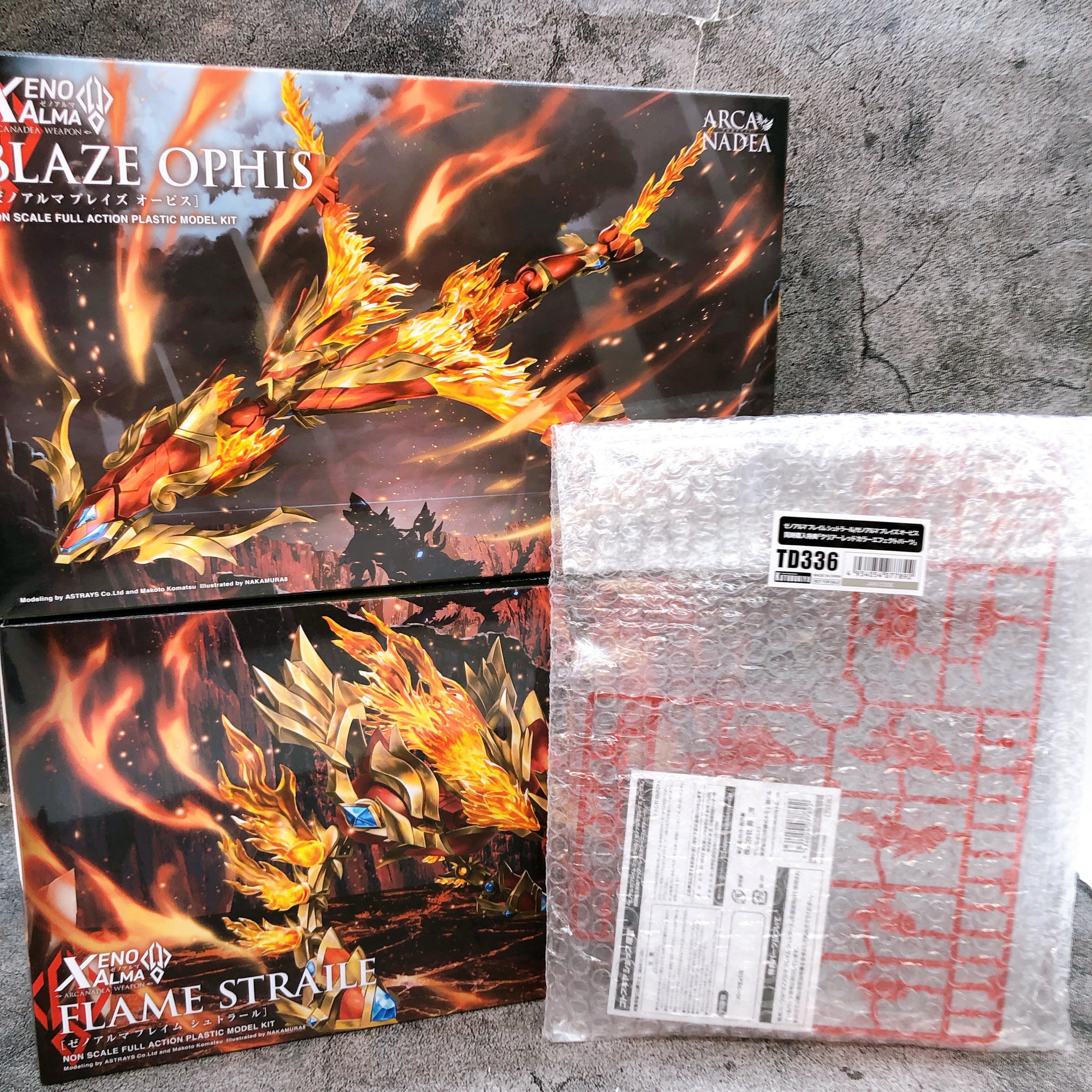ARCANADEA Flame Straile Blaze Ophis & Bonus Parts Set Kit KOTOBUKIYA Japan NEW