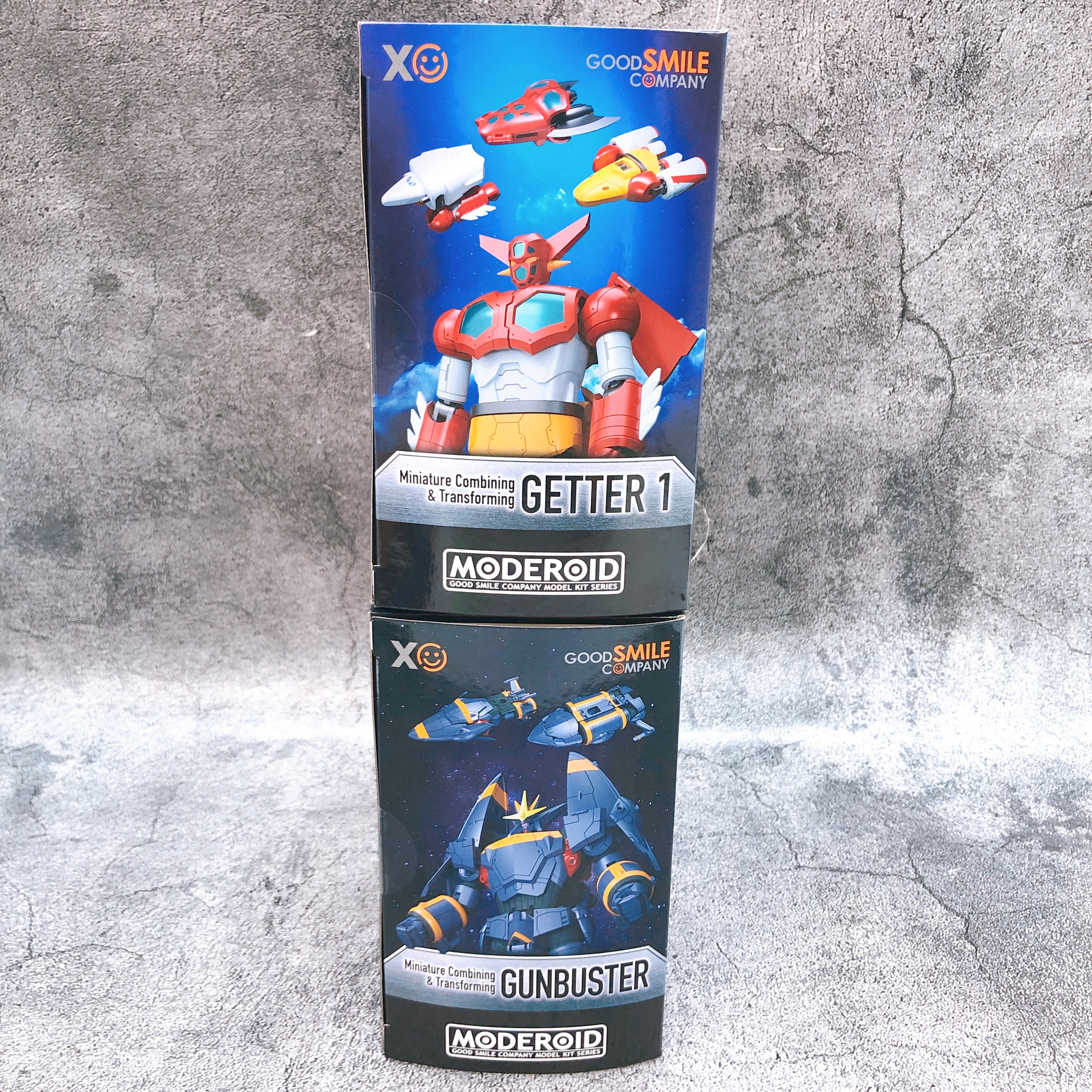 MODEROID Miniature Combining & Transforming Getter 1 & Gunbuster Set Kit Sealed