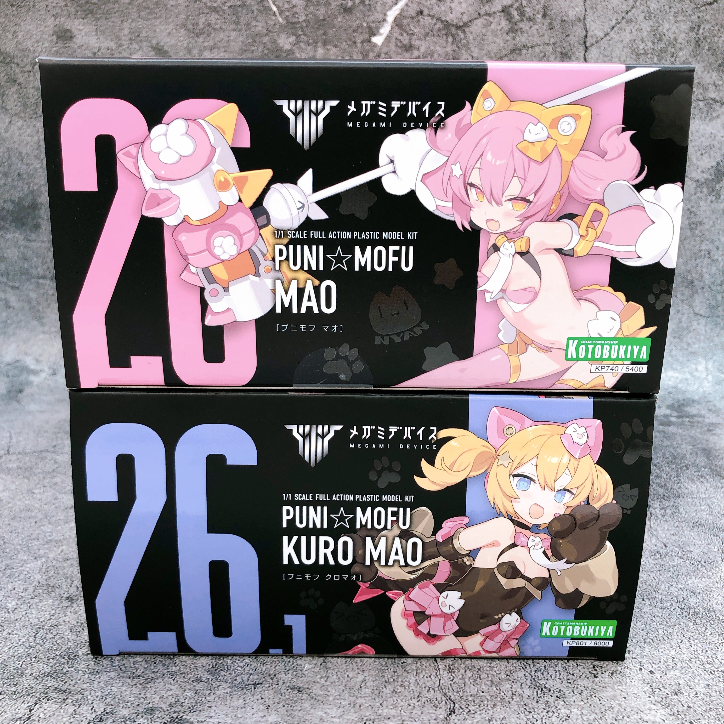 Megami Device PUNI MOFU MAO & KURO MAO Set 1:1 Model Kit KOTOBUKIYA Sealed NEW