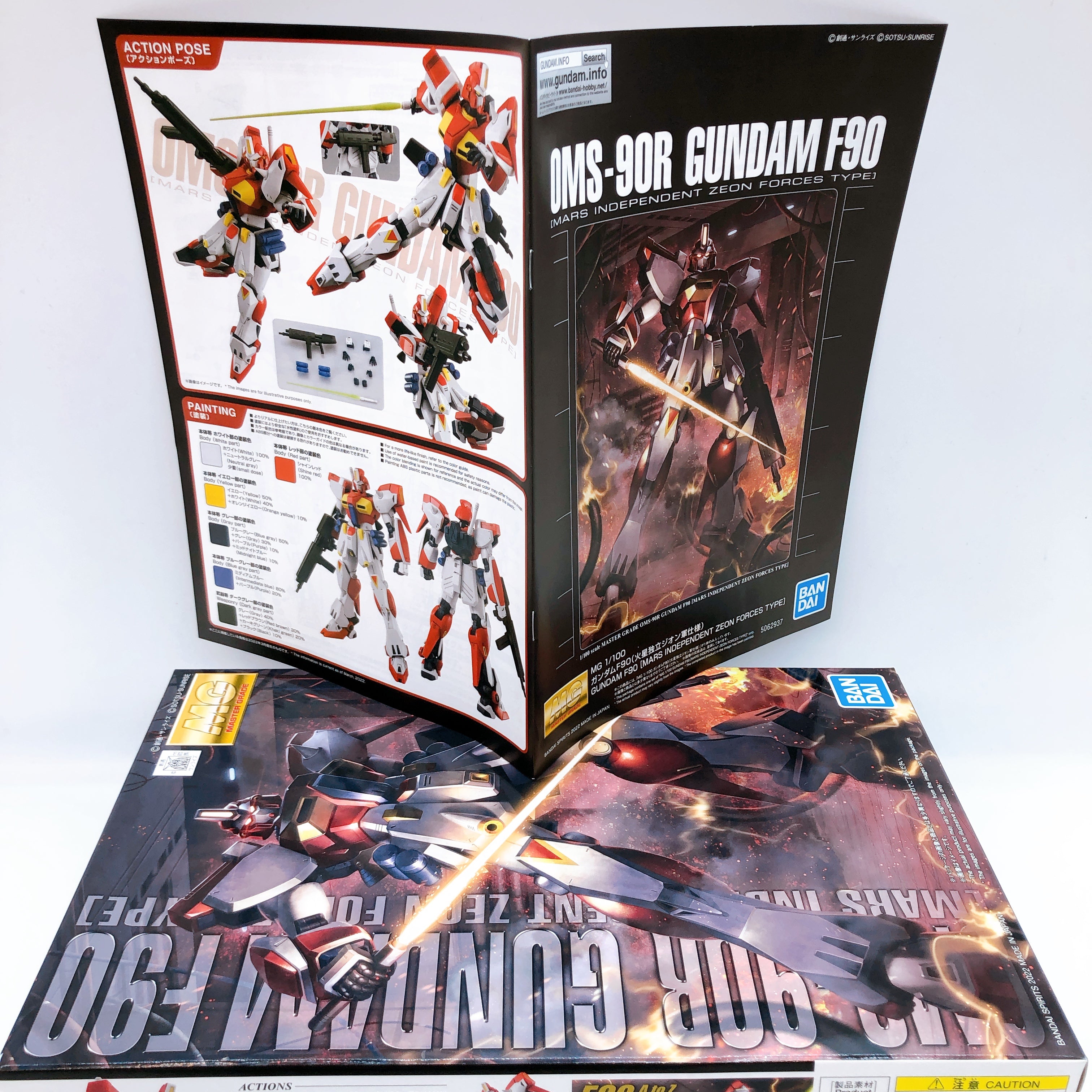 MG 1/100 Gundam F90 / F90 Unit 2 / F90 Mars Type Set of 3 Kit Premium Bandai NEW