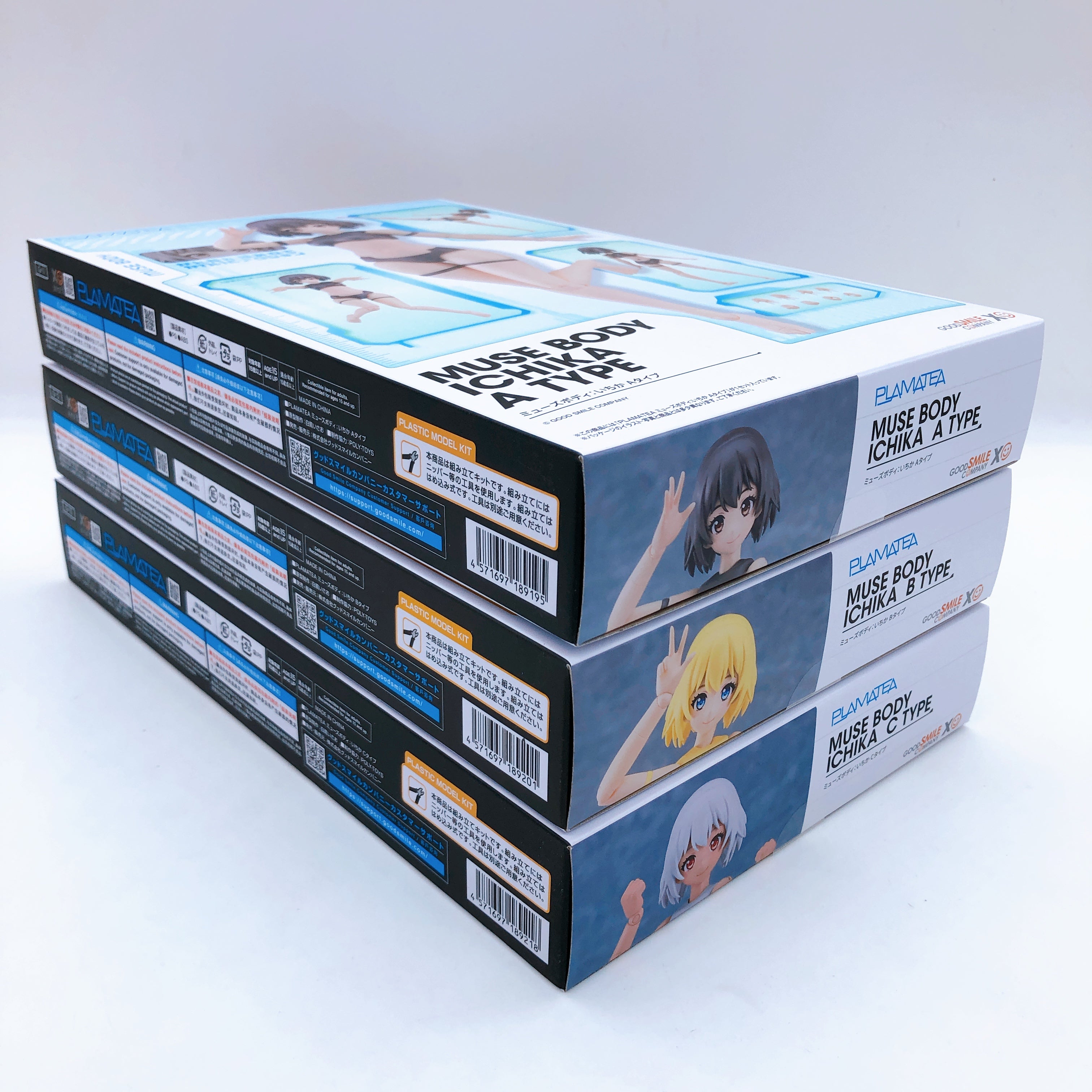 PLAMATEA Muse Body Ichika A/B/C Type Set of 3 Model Kit Good Smile Company NEW