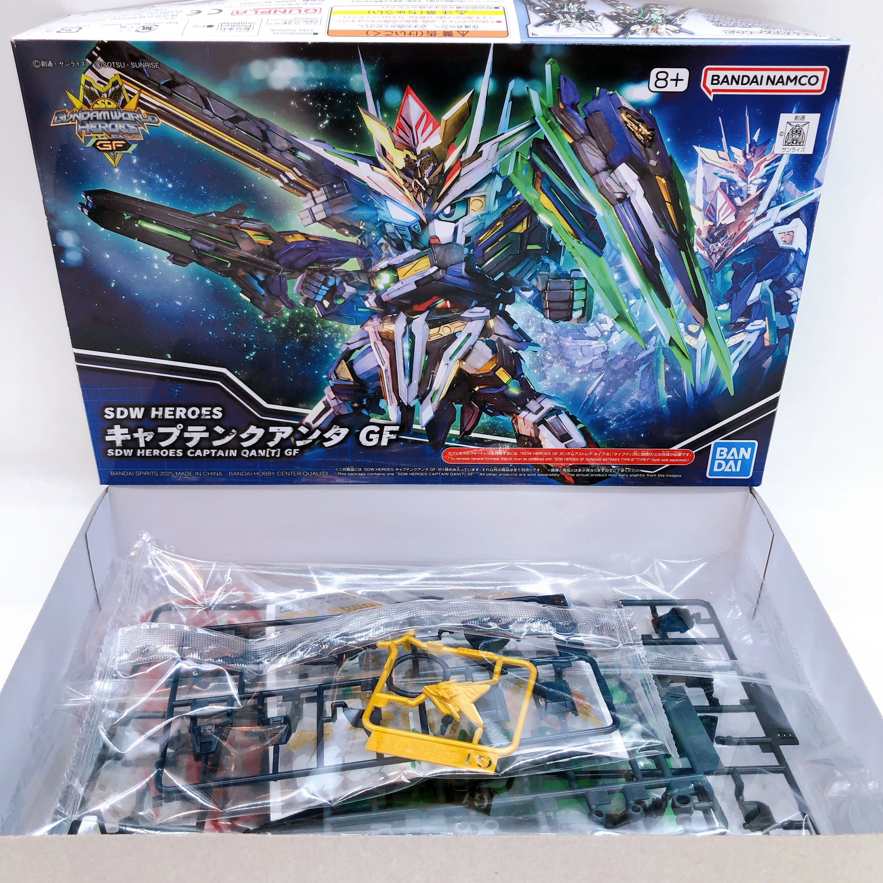 SDW HEROES Captain Qan[T] GF & GF Gundam Astraea Set of 3 Kit Bandai Japan NEW