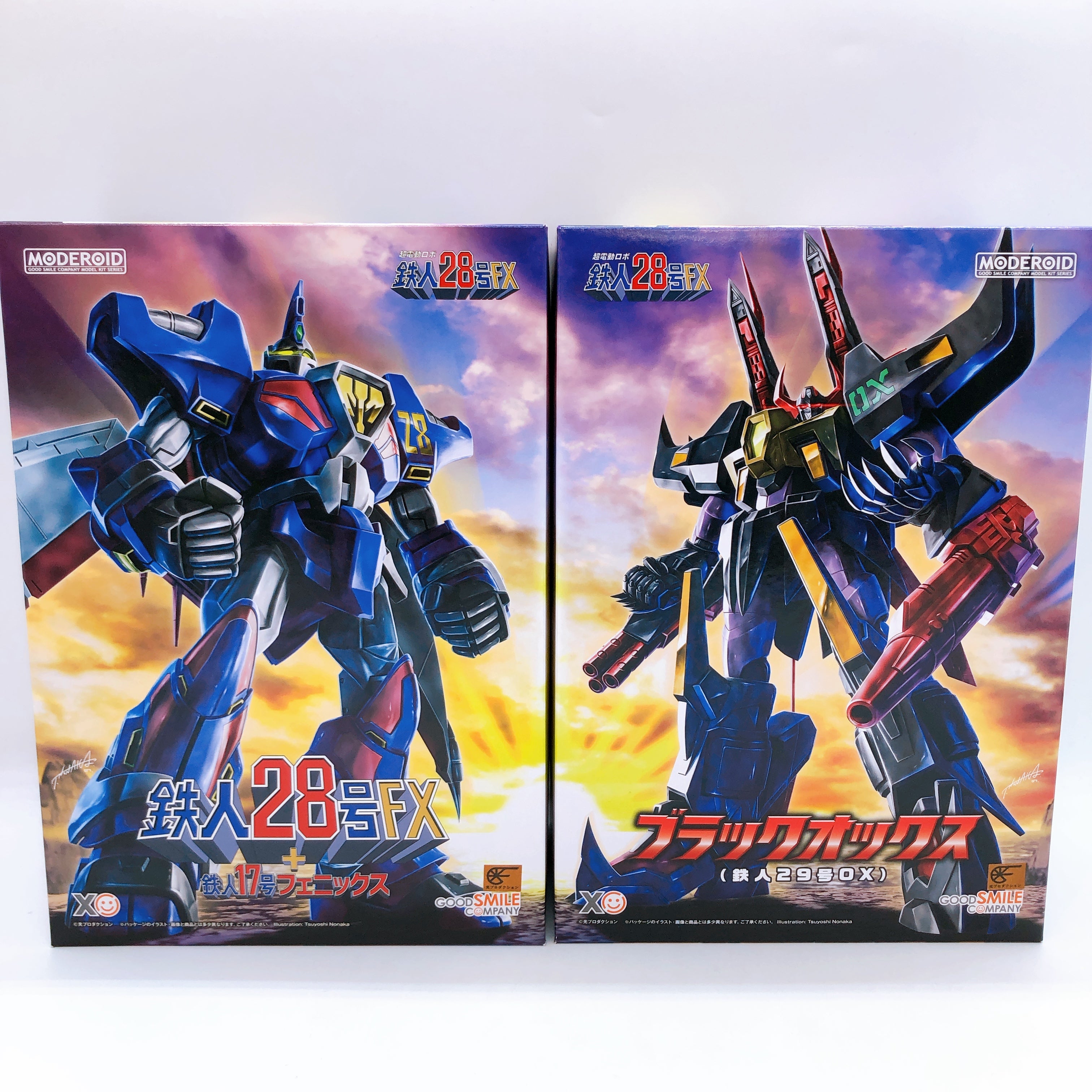 MODEROID Tetsujin 28 FX & Black OX Set Model Kit Good Smile Company Japan Sealed